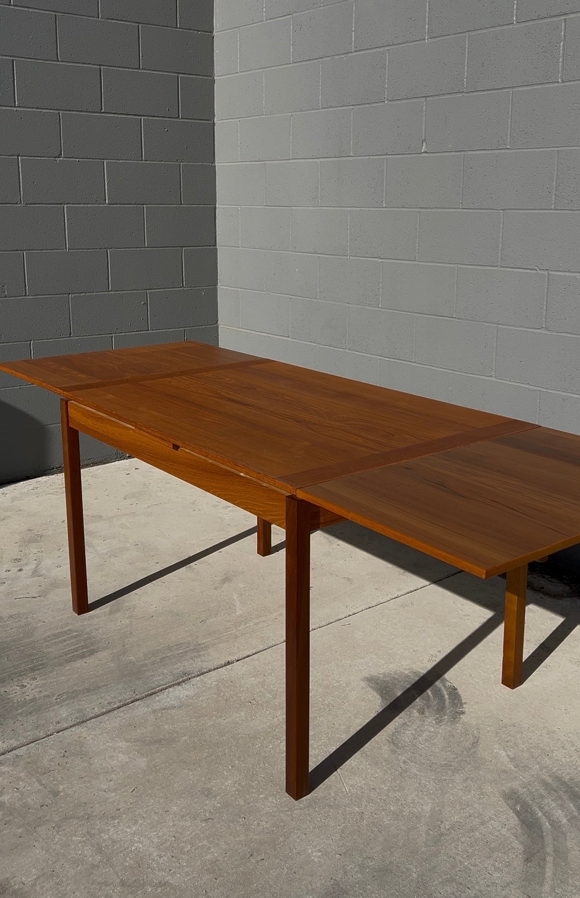 Danish Teak Expandable Dining Table By Ansager Mobler, Circa 1960s