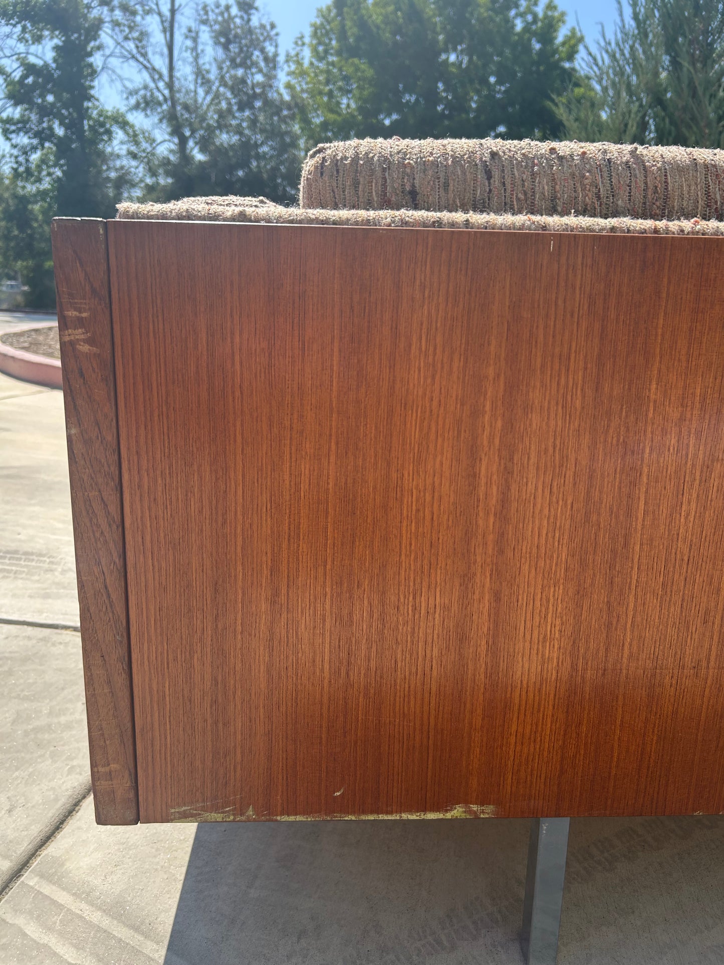 Rare Danish Teak Cased 3 Seater Sofa by Komfort, Circa 1960s