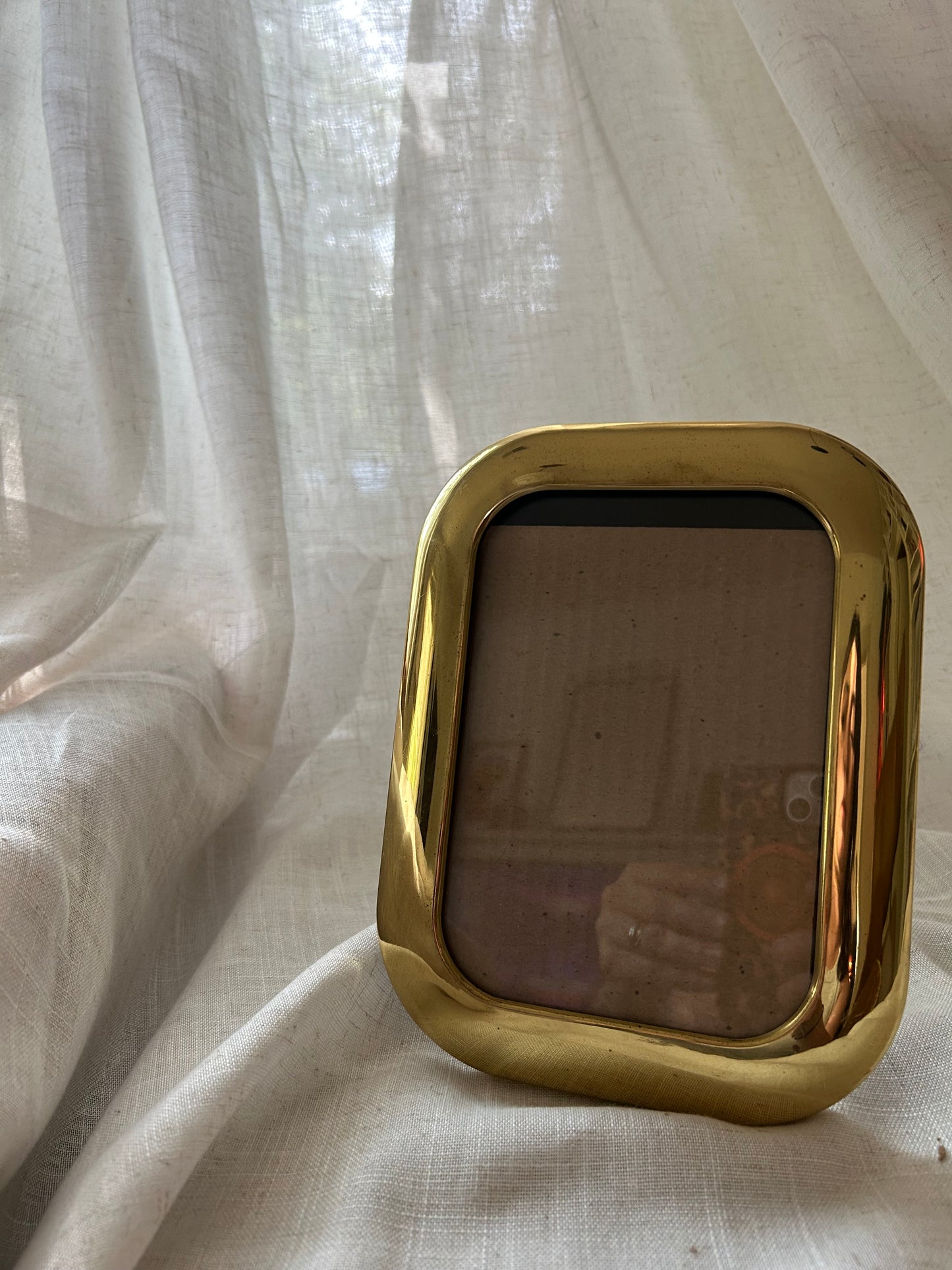 Brass Post Modern Hollywood Regenxy Picture Frame
