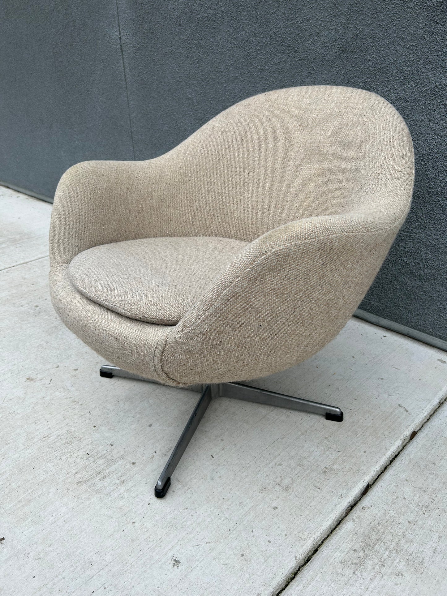Carl Eric Klote Overman Pod Swivel Egg Chair, Circa 1960
