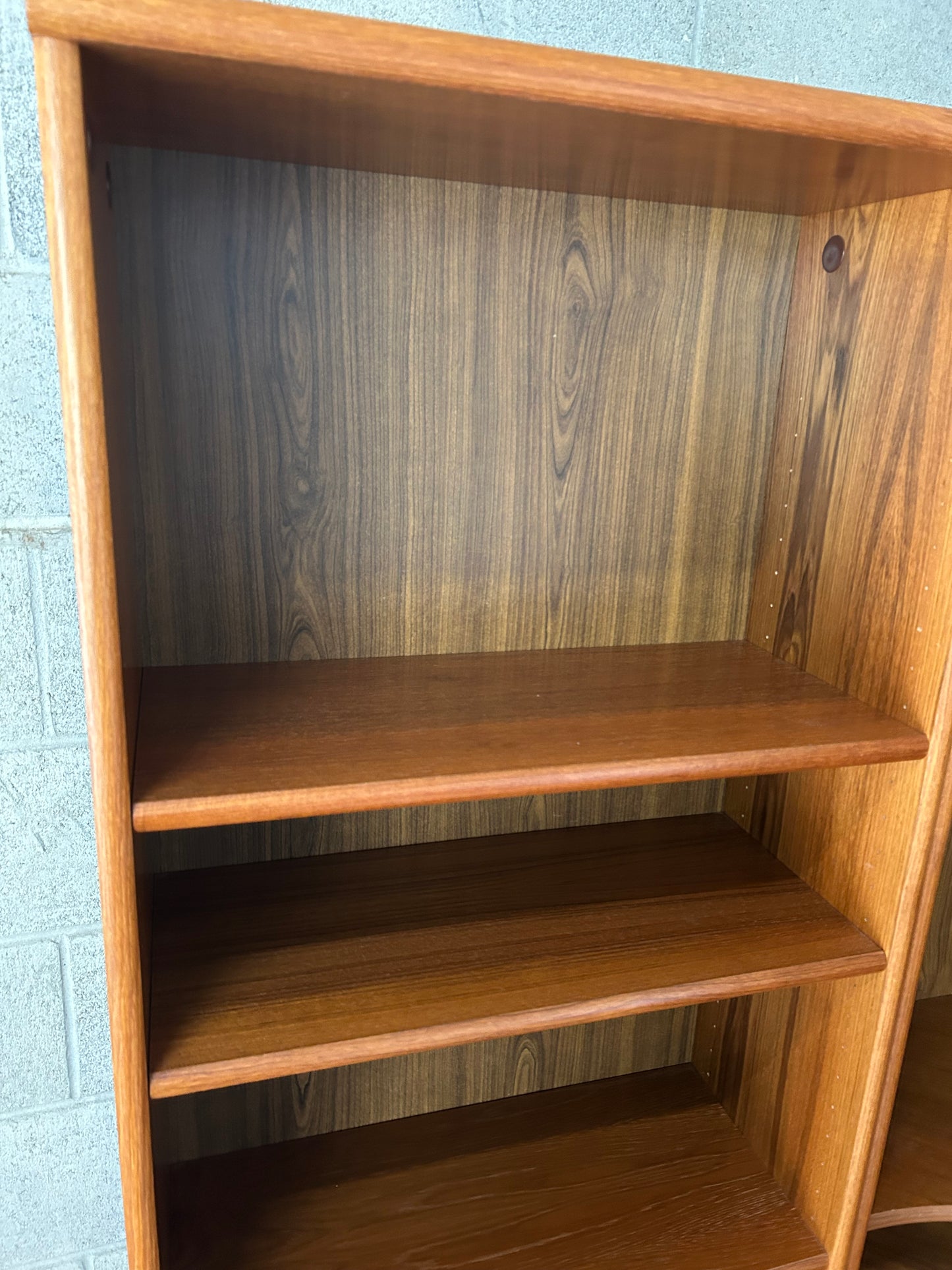 Danish Mid-Century Modern Teak Corner Bookshelves, Set of 3 - Circa 1990s