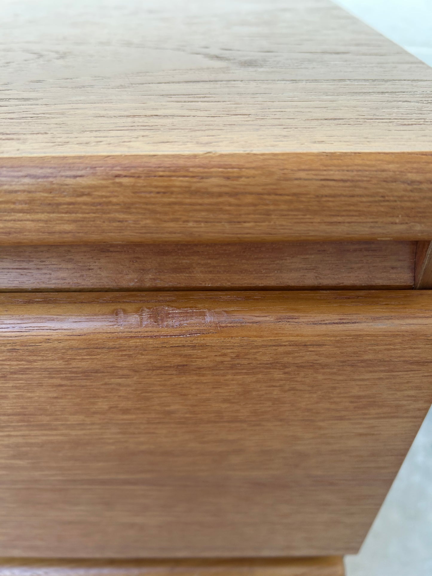 Danish Modern Teak 6 Drawer Dresser, Circa 1990s
