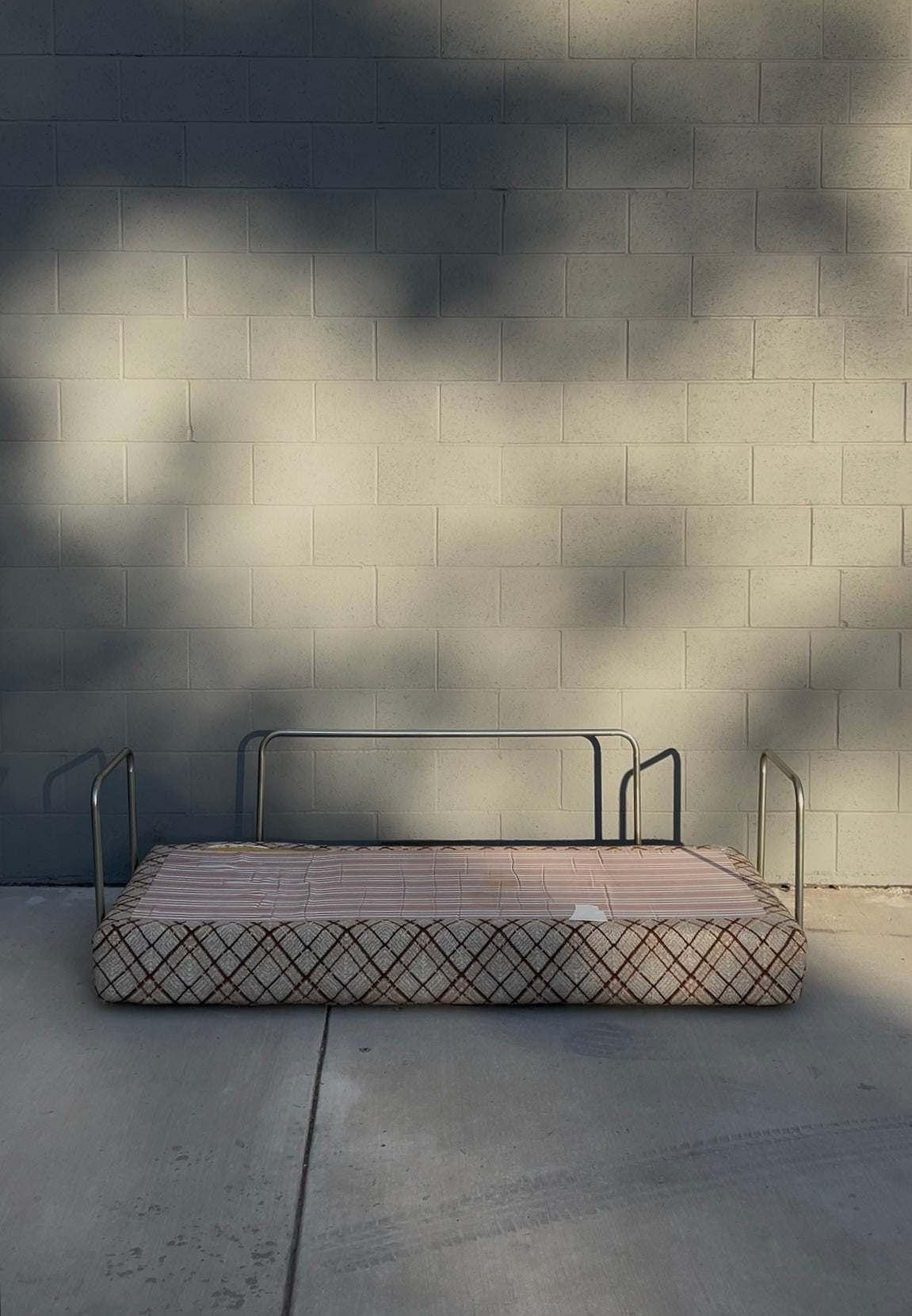 Rare Vintage De Sede Style Steel Framed Daybed Sofa Bed, Circa 1980s