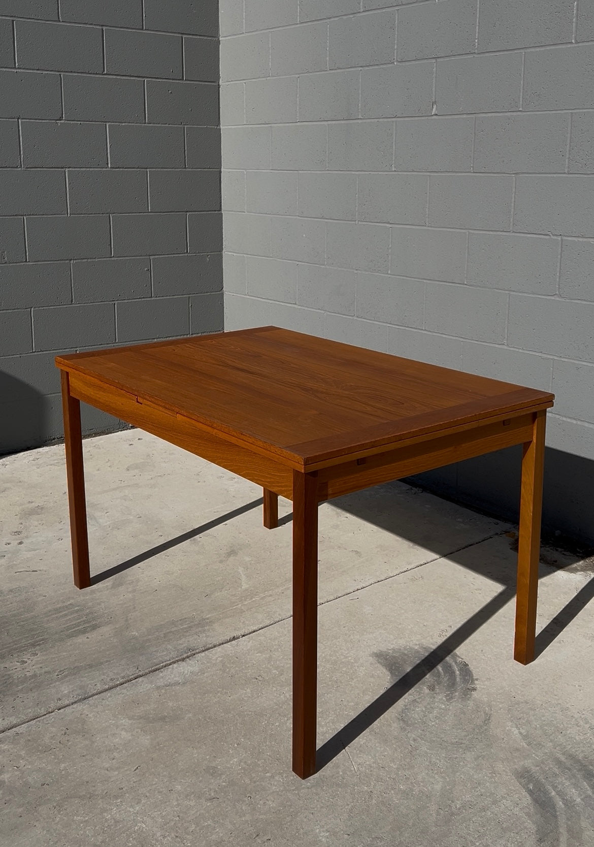 Danish Teak Expandable Dining Table By Ansager Mobler, Circa 1960s