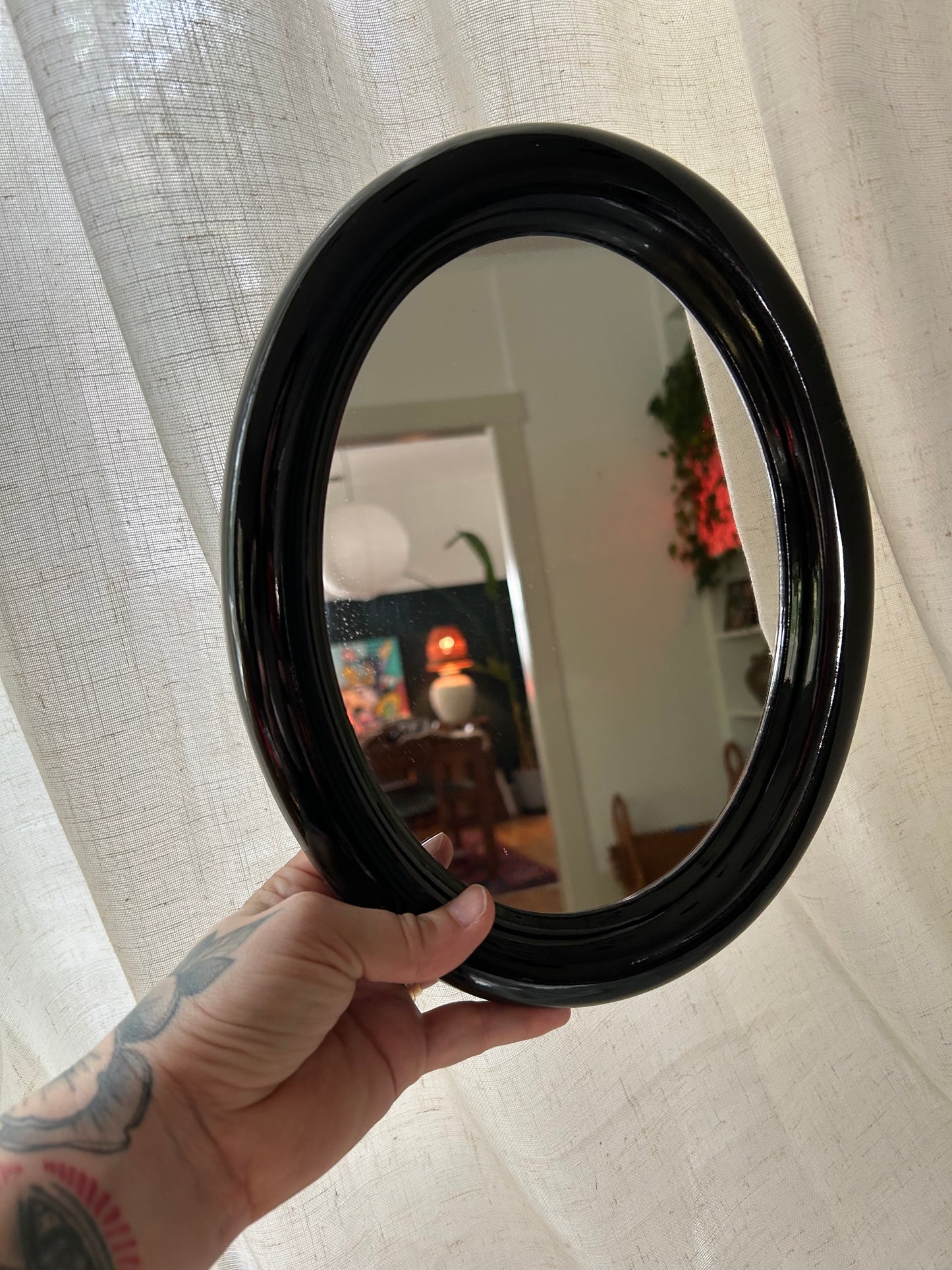 Vintage Takahashi San Francisco Oval Mirror, Made in Japan, Circa 1960s