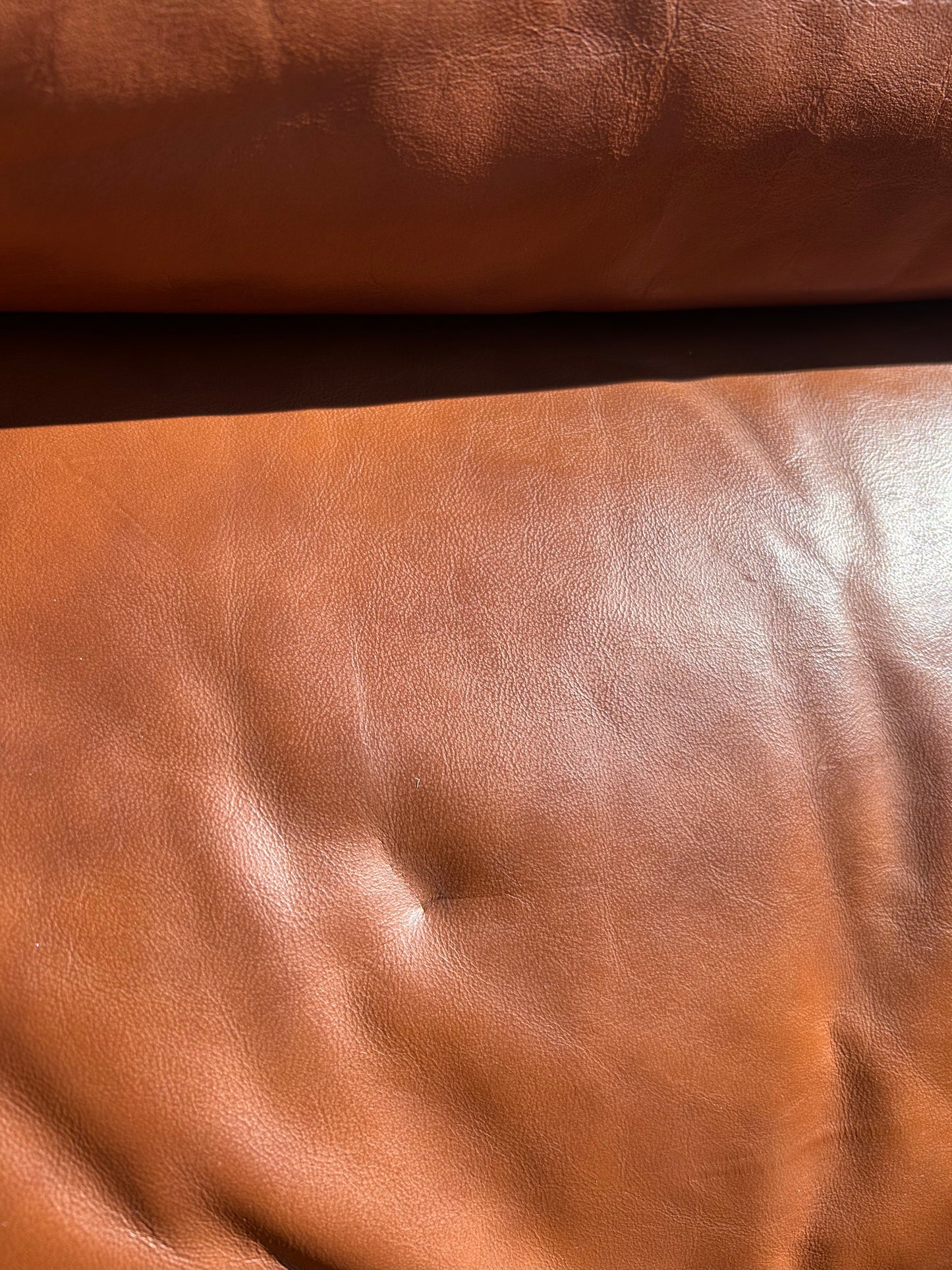 Vintage Mid-Century Modern Emerson Tan Leather Lounge Chair