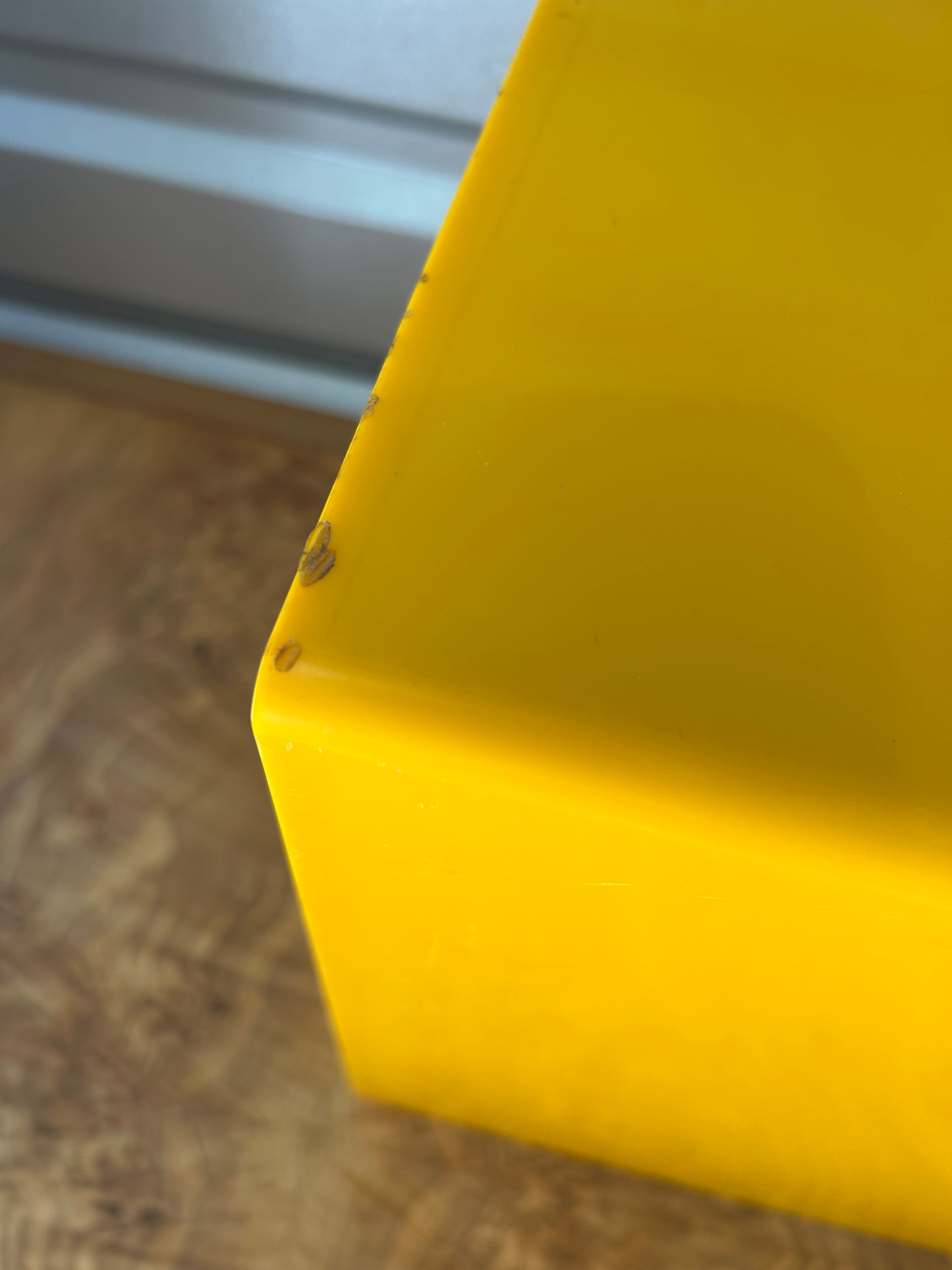 Vintage Yellow Modular Plastic Storage Cubes, Circa 1970s