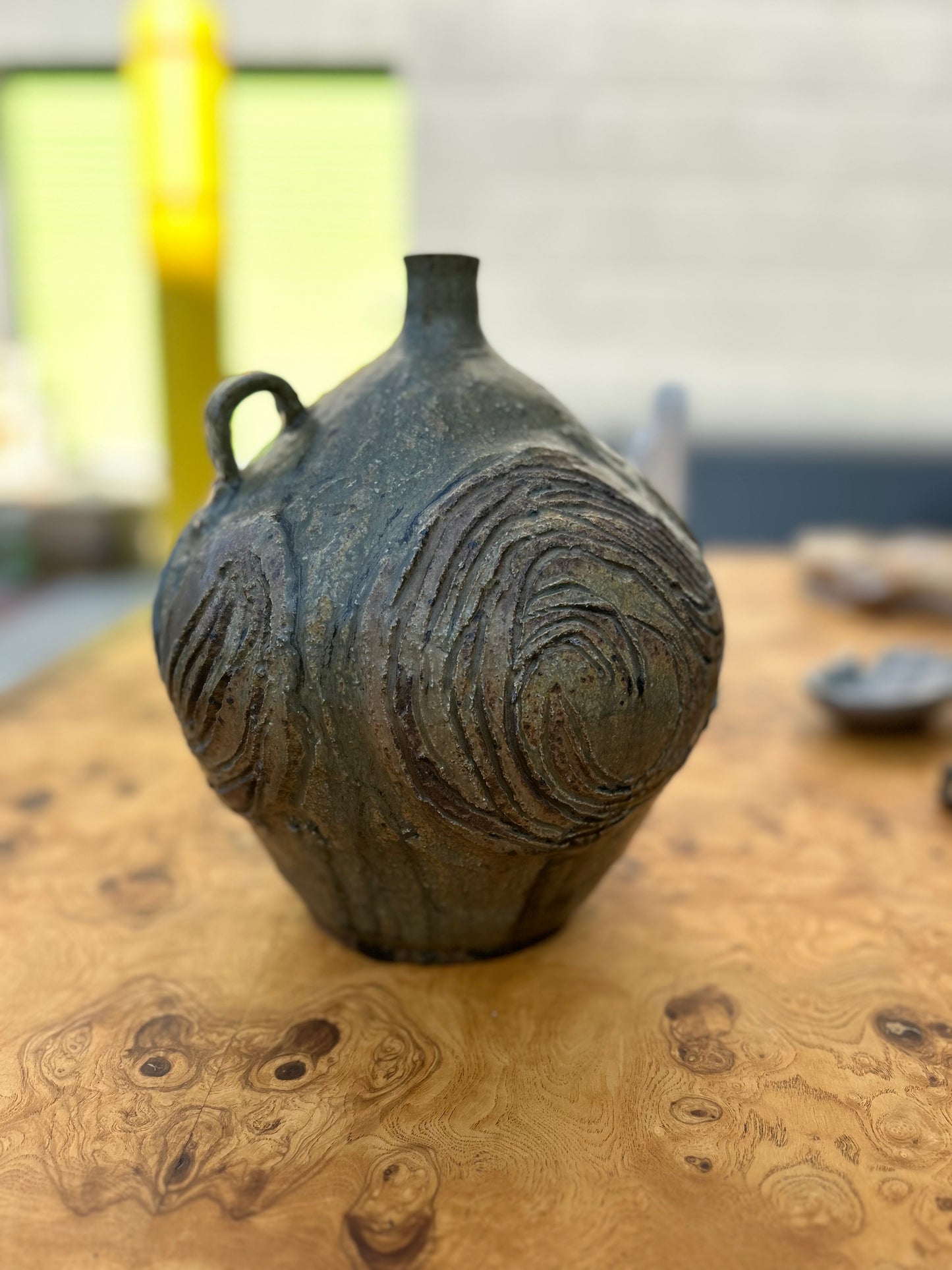 Handmade Vintage Jug Vessel, Signed by Artist