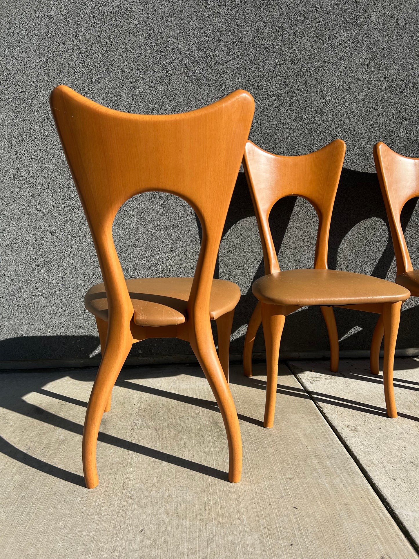 Vintage Italian Sculptural Dining Set, circa 1980s