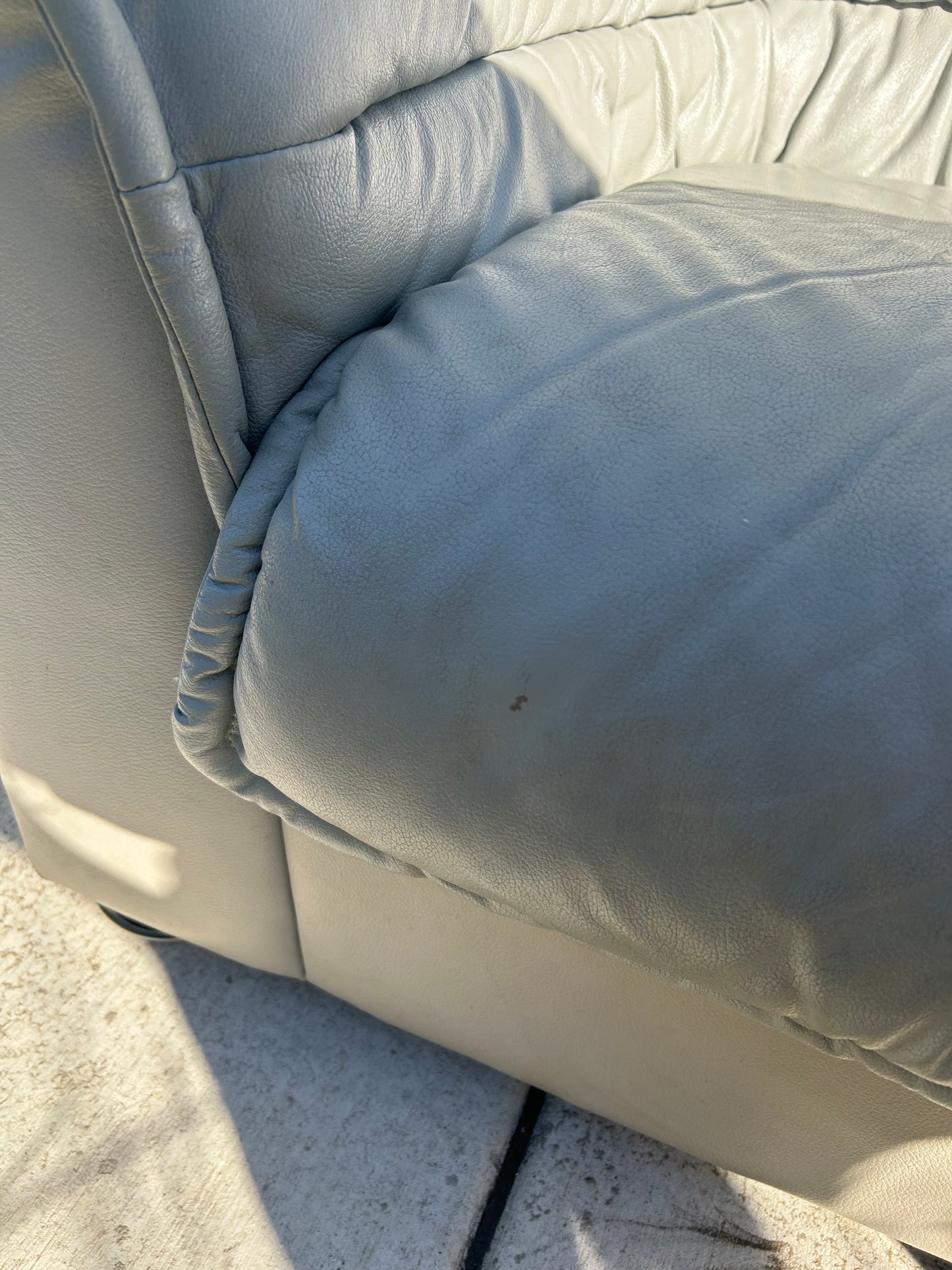 Salotti Natuzzi 3-Seater Leather Sofa
