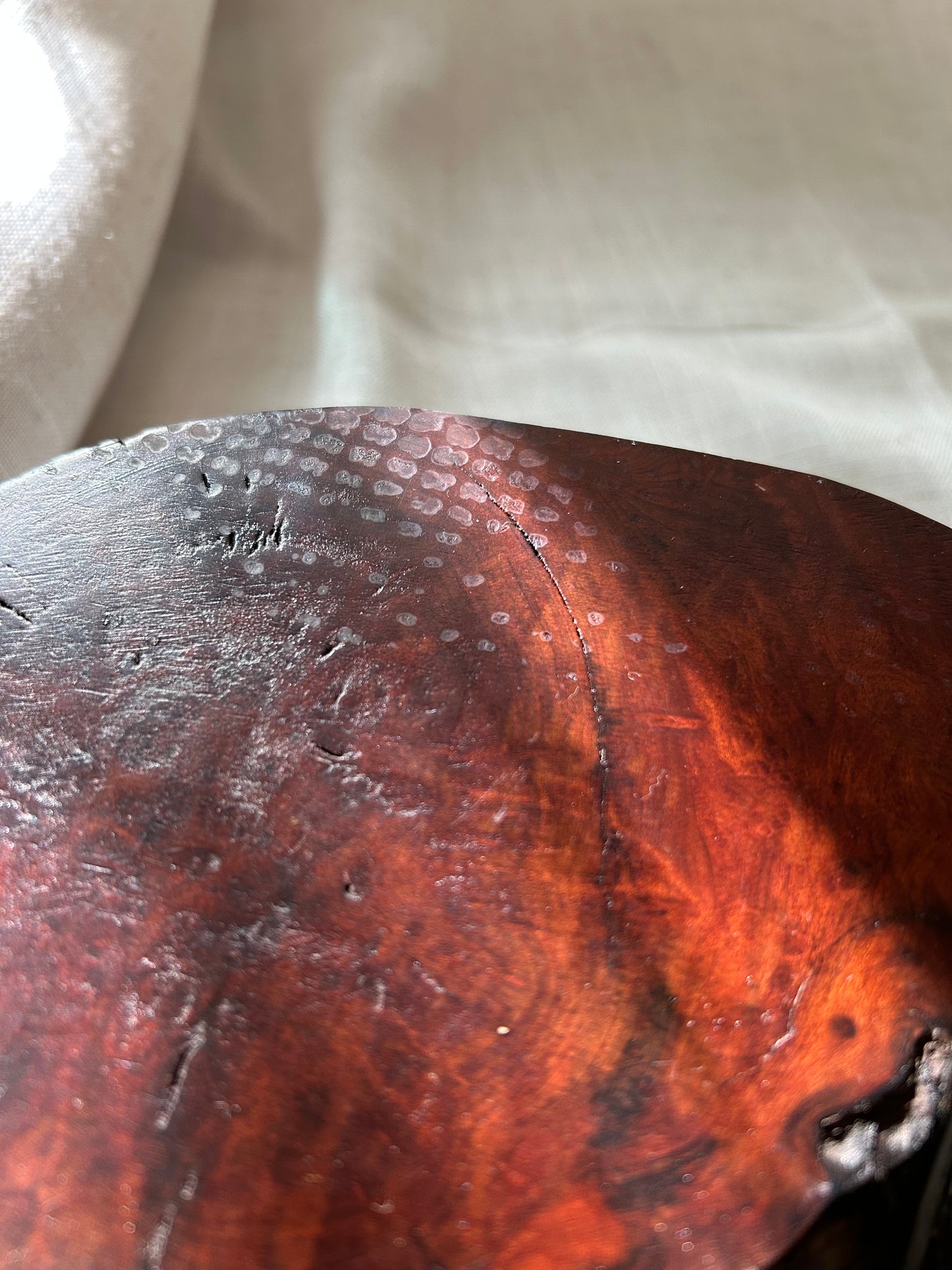 Vintage California Redwood Slice Trinket Box