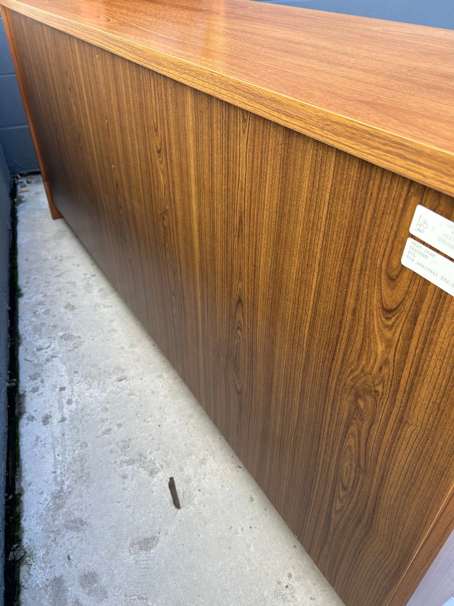Danish Modern Teak 6 Drawer Dresser, Circa 1990s