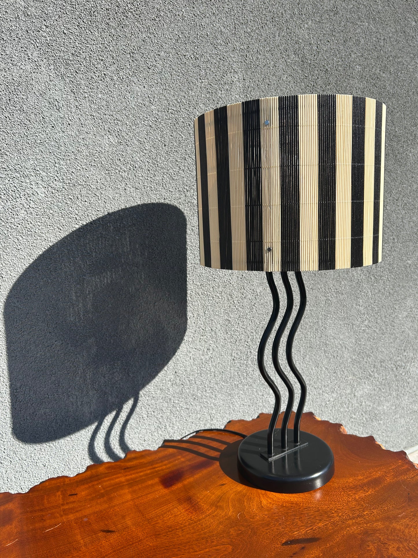 Post Modern Squiggle Table Lamp, Circa 1980s