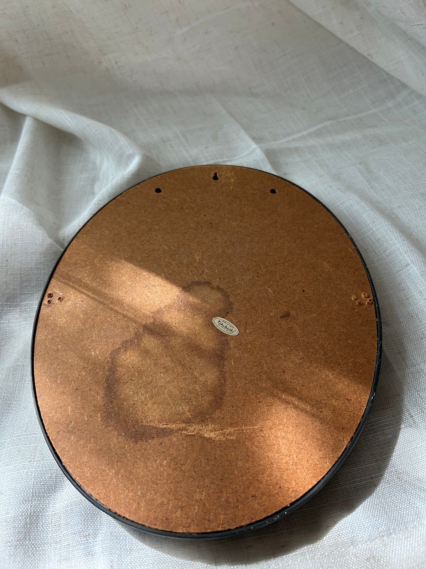 Vintage Takahashi San Francisco Oval Mirror, Made in Japan, Circa 1960s