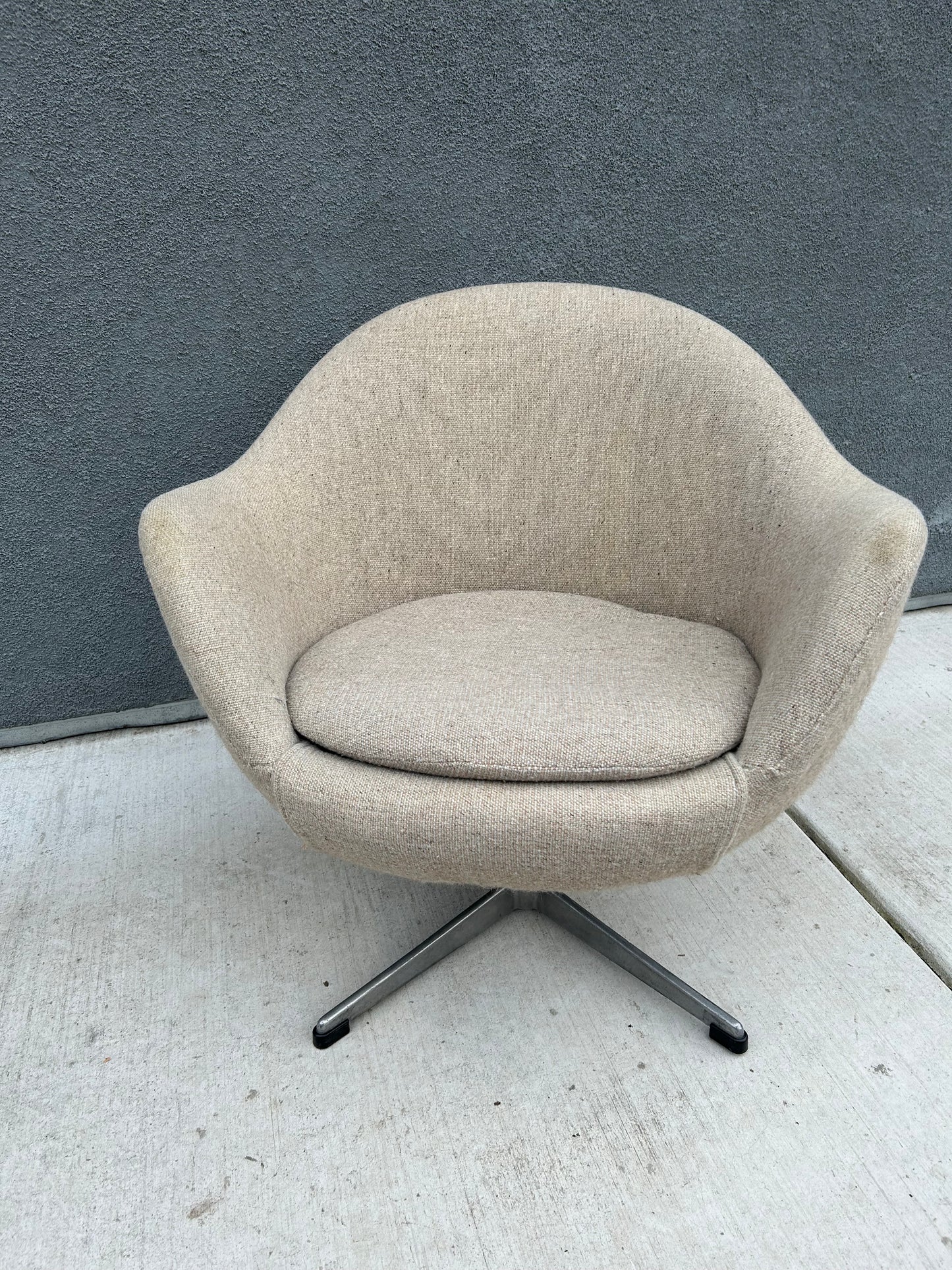 Carl Eric Klote Overman Pod Swivel Egg Chair, Circa 1960