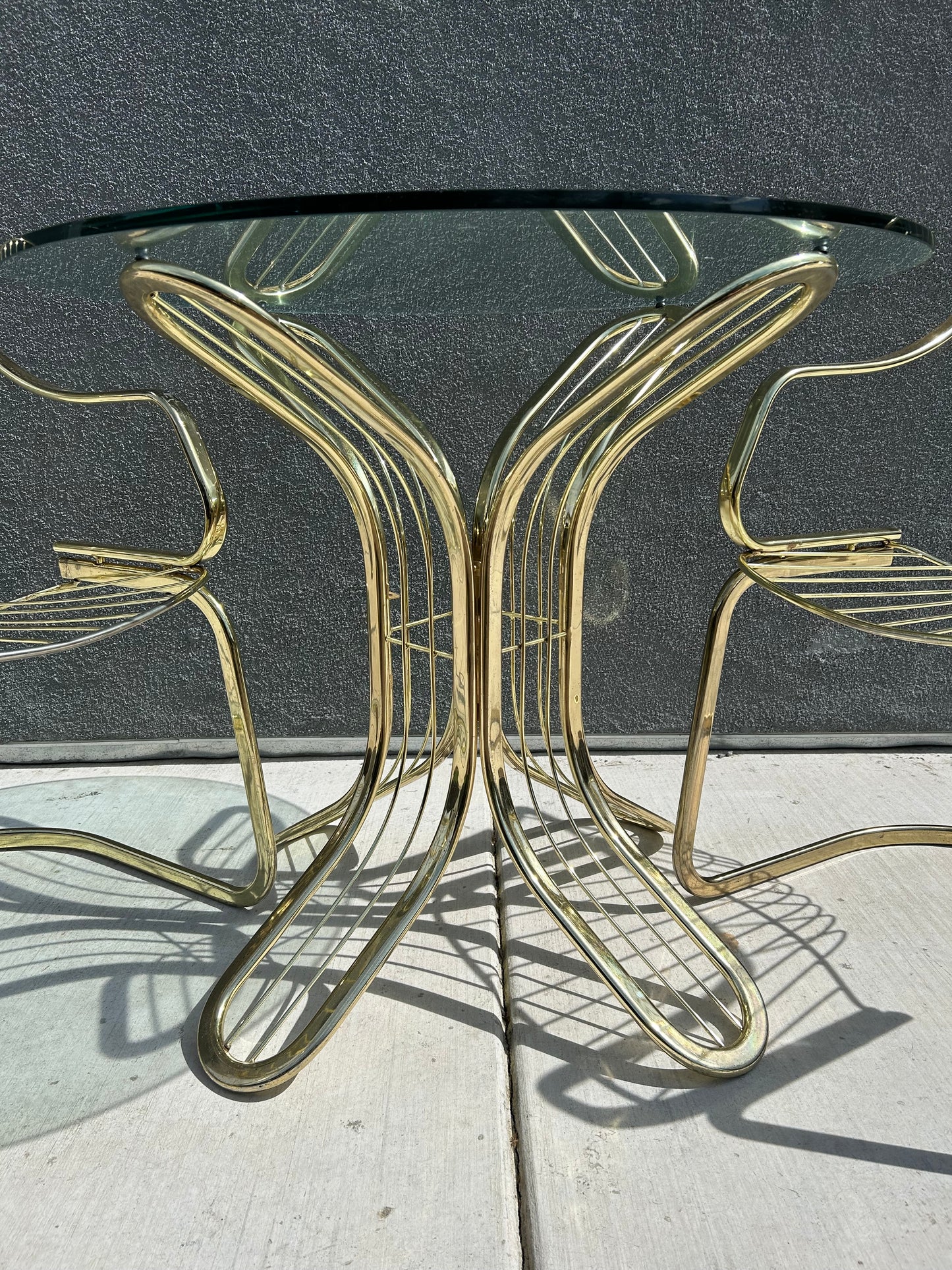 Mid-Century Modern Dining Set by Gastone Rinaldi, Circa 1970s