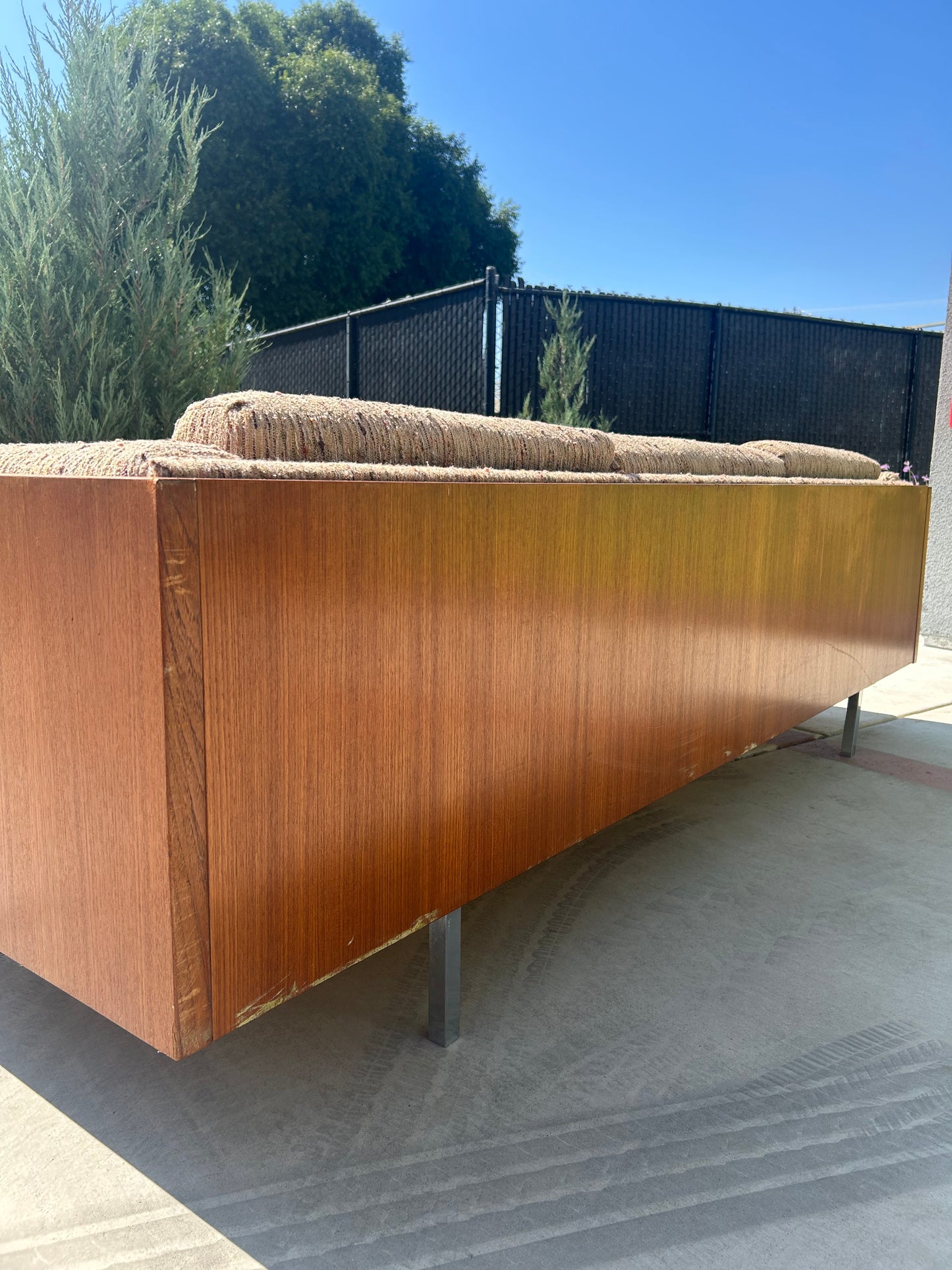 Rare Danish Teak Cased 3 Seater Sofa by Komfort, Circa 1960s