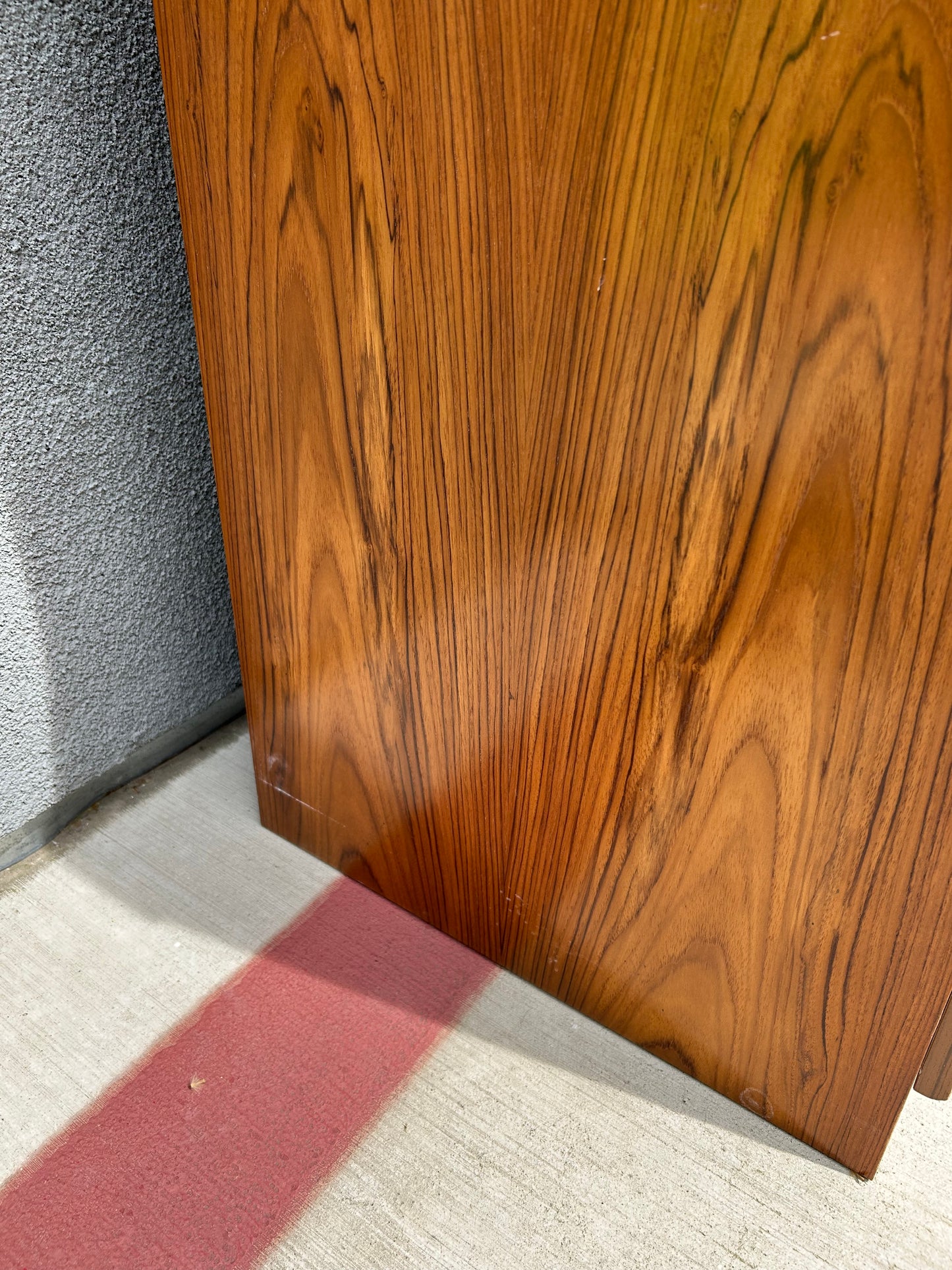 Set of 2 Danish Modern Teak 3 Drawer Dressers and Bookshelf Hutch, Circa 1990s