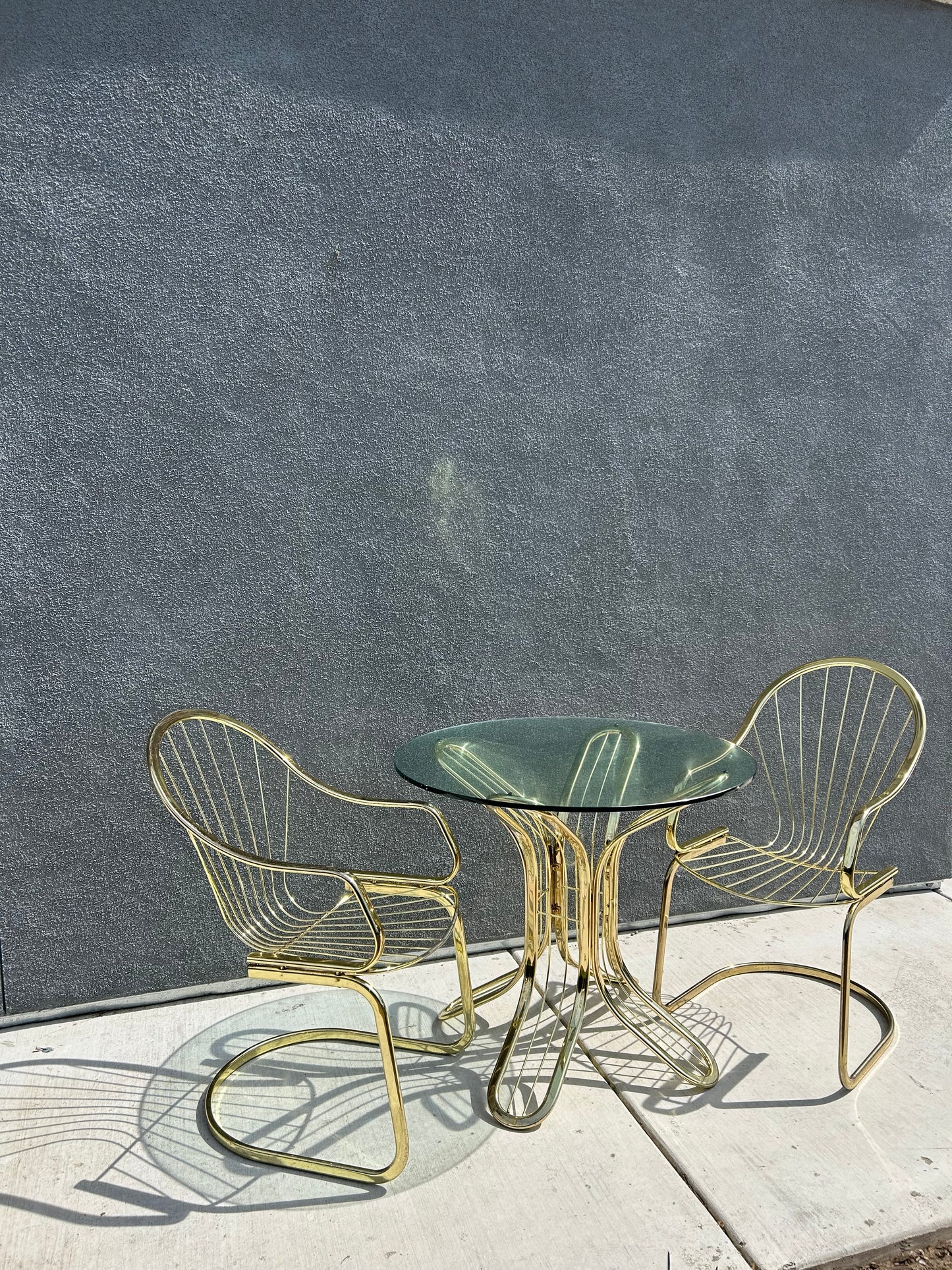 Mid-Century Modern Dining Set by Gastone Rinaldi, Circa 1970s
