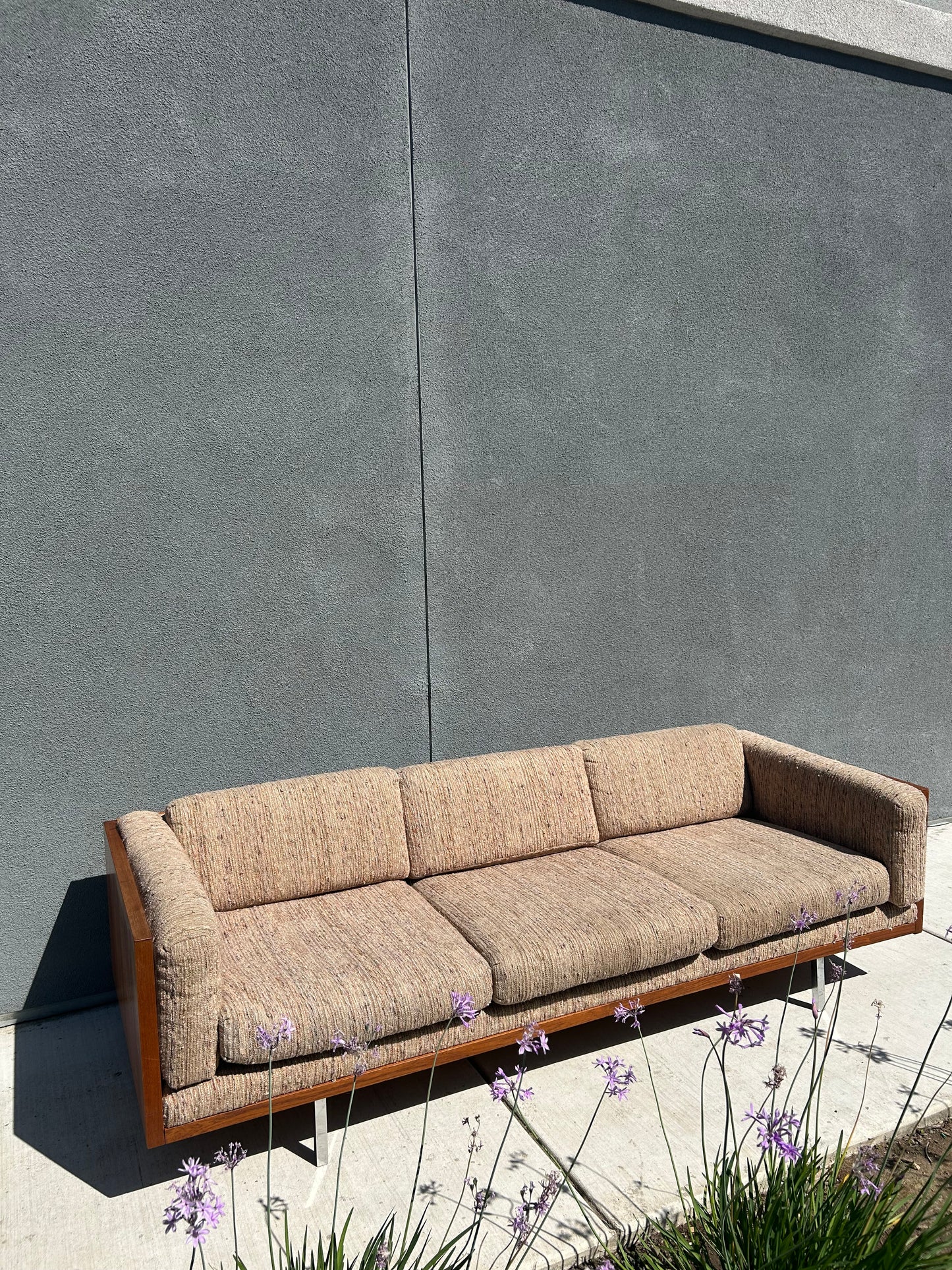 Rare Danish Teak Cased 3 Seater Sofa by Komfort, Circa 1960s