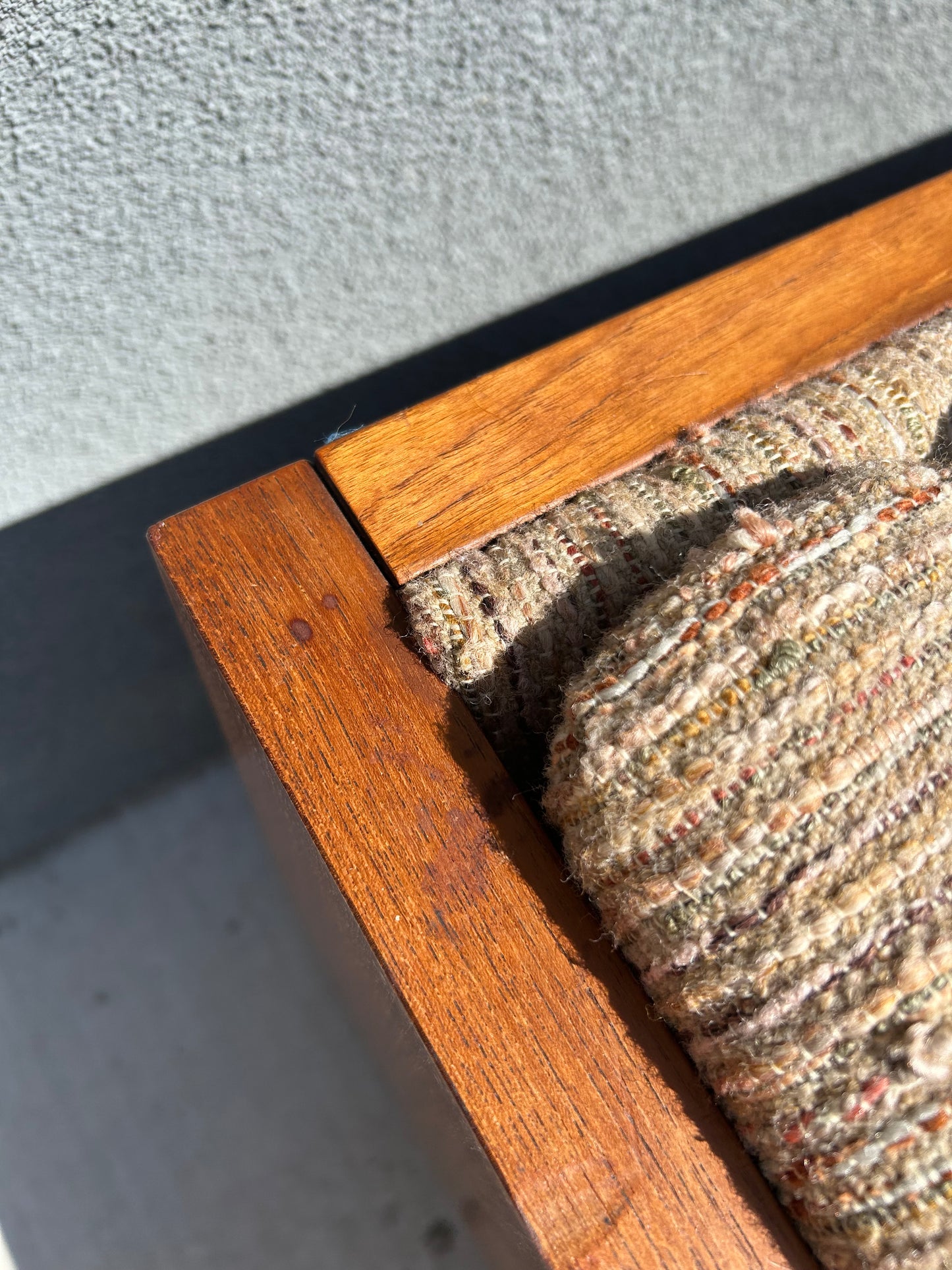 Rare Danish Teak Cased 3 Seater Sofa by Komfort, Circa 1960s