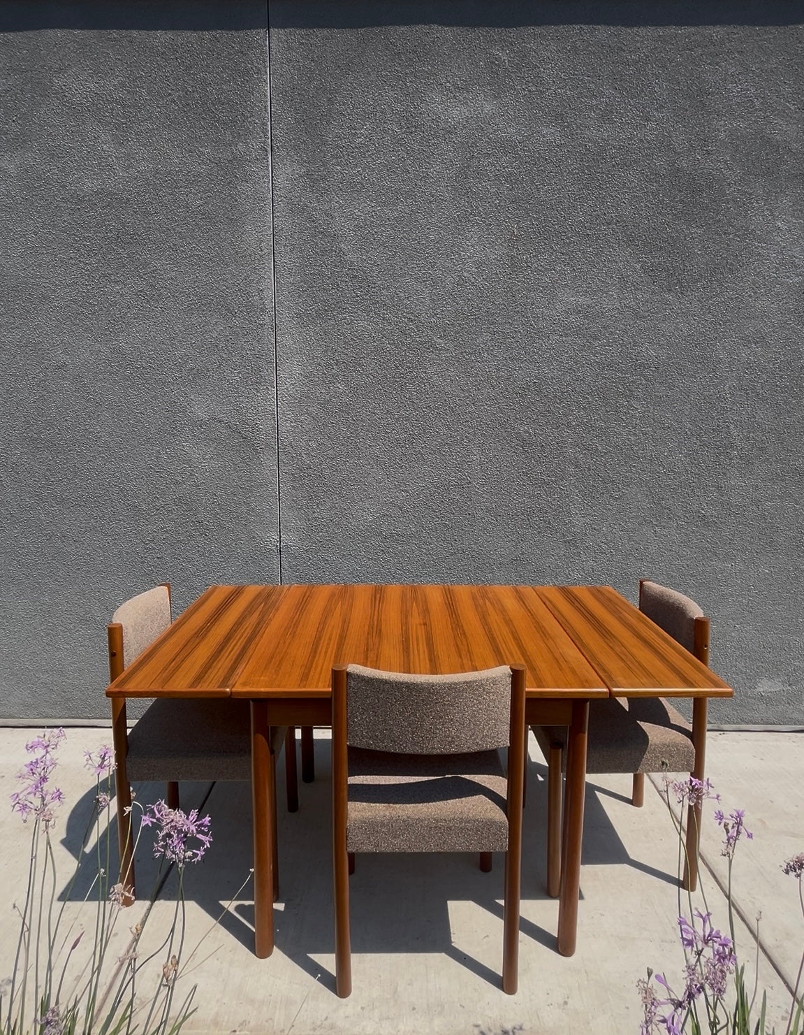Teak Extendable Danish Style Dining Table, Circa 1980s