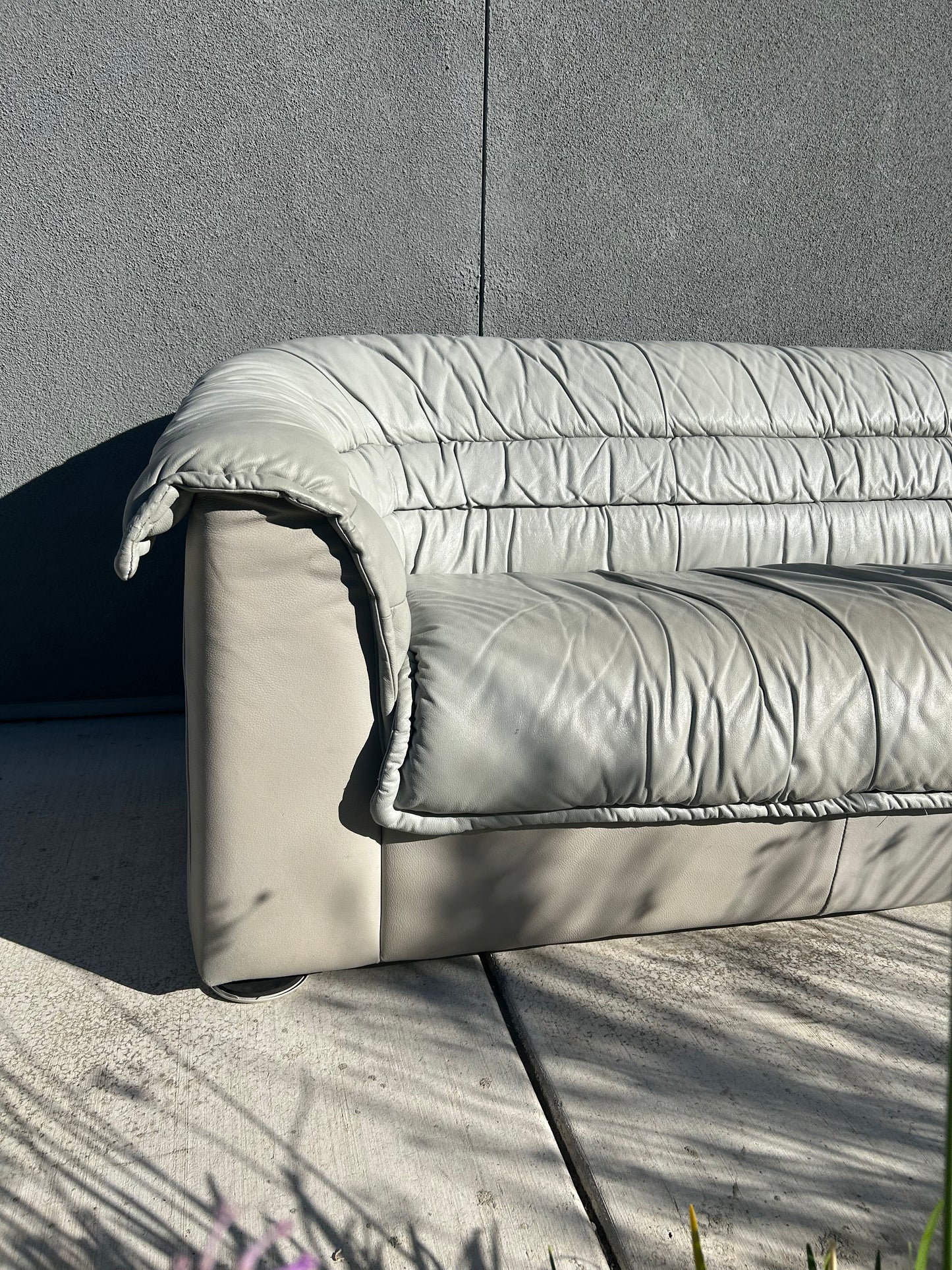 Salotti Natuzzi 3-Seater Leather Sofa