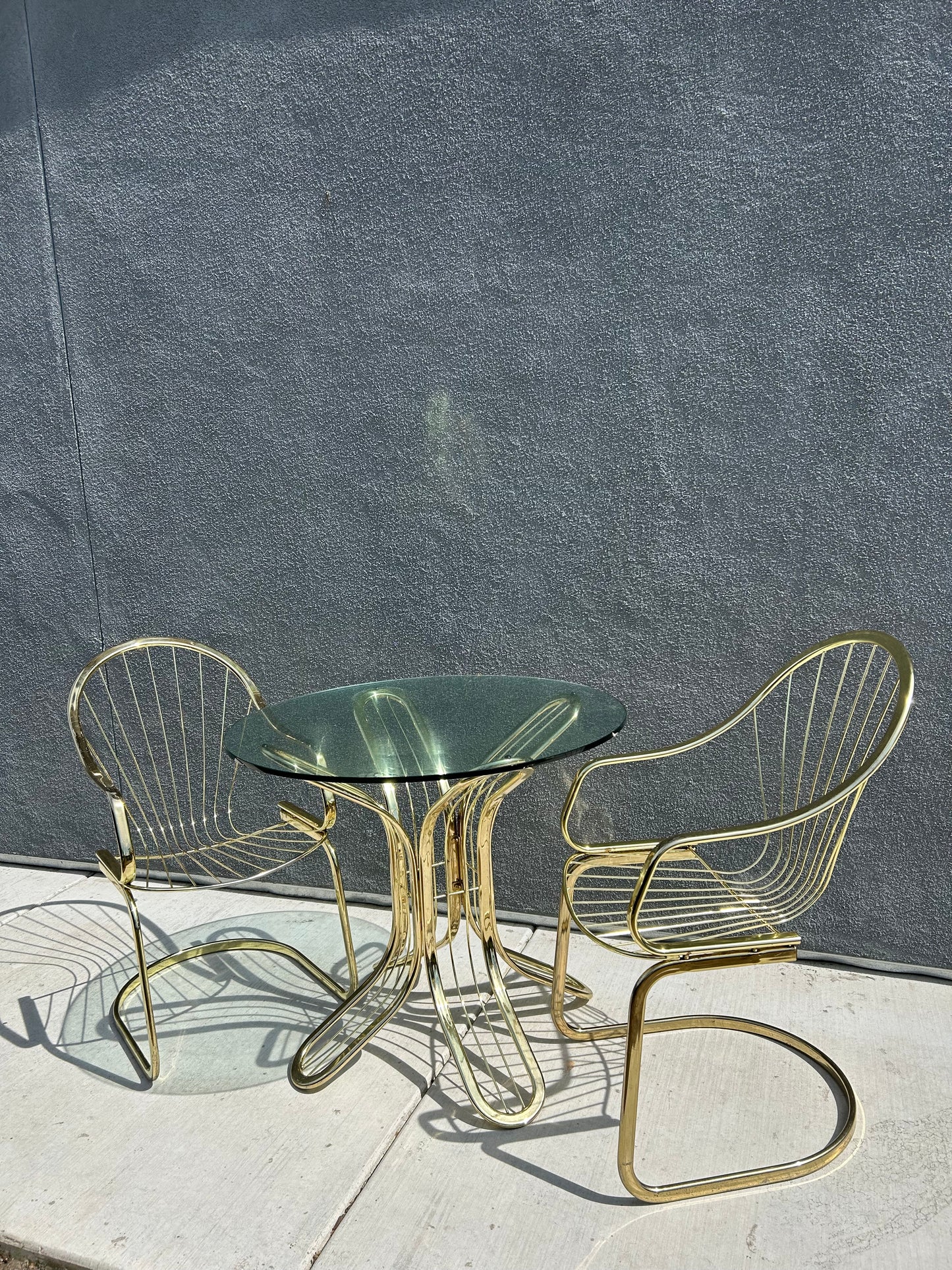 Mid-Century Modern Dining Set by Gastone Rinaldi, Circa 1970s