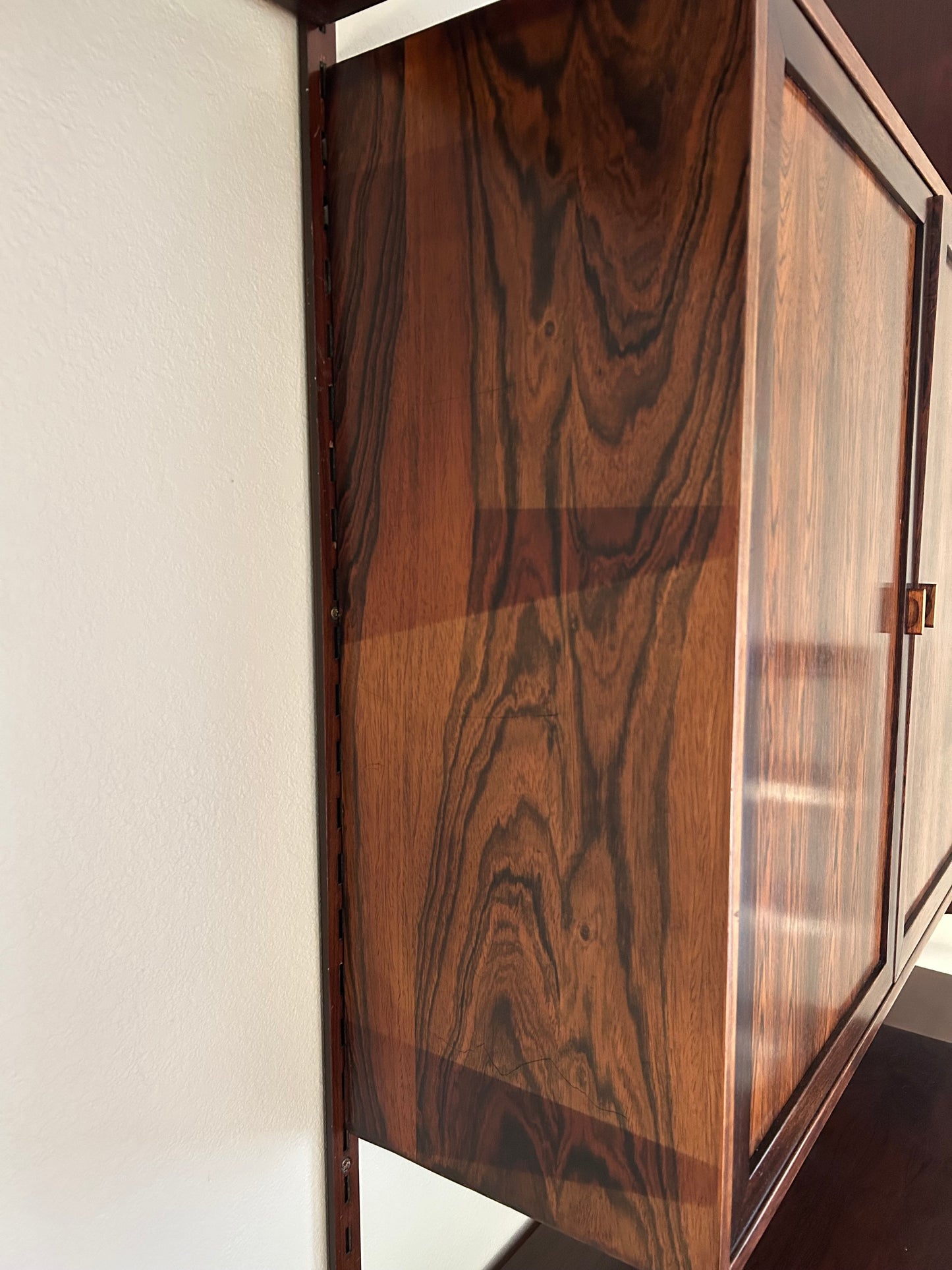 Rosewood 3 Bay Modular Wall Unit By Kai Kristiansen For Fm Møbler, Circa 1960s