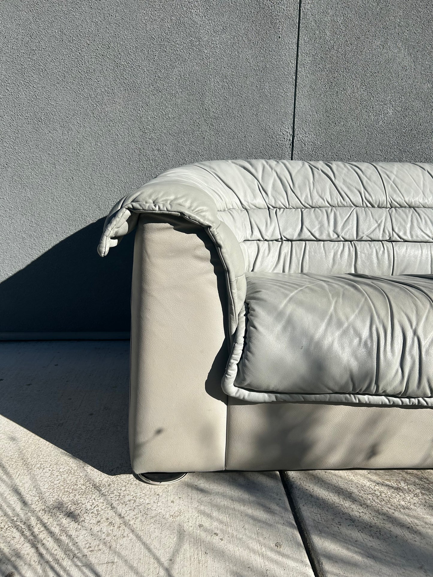 Salotti Natuzzi 3-Seater Leather Sofa