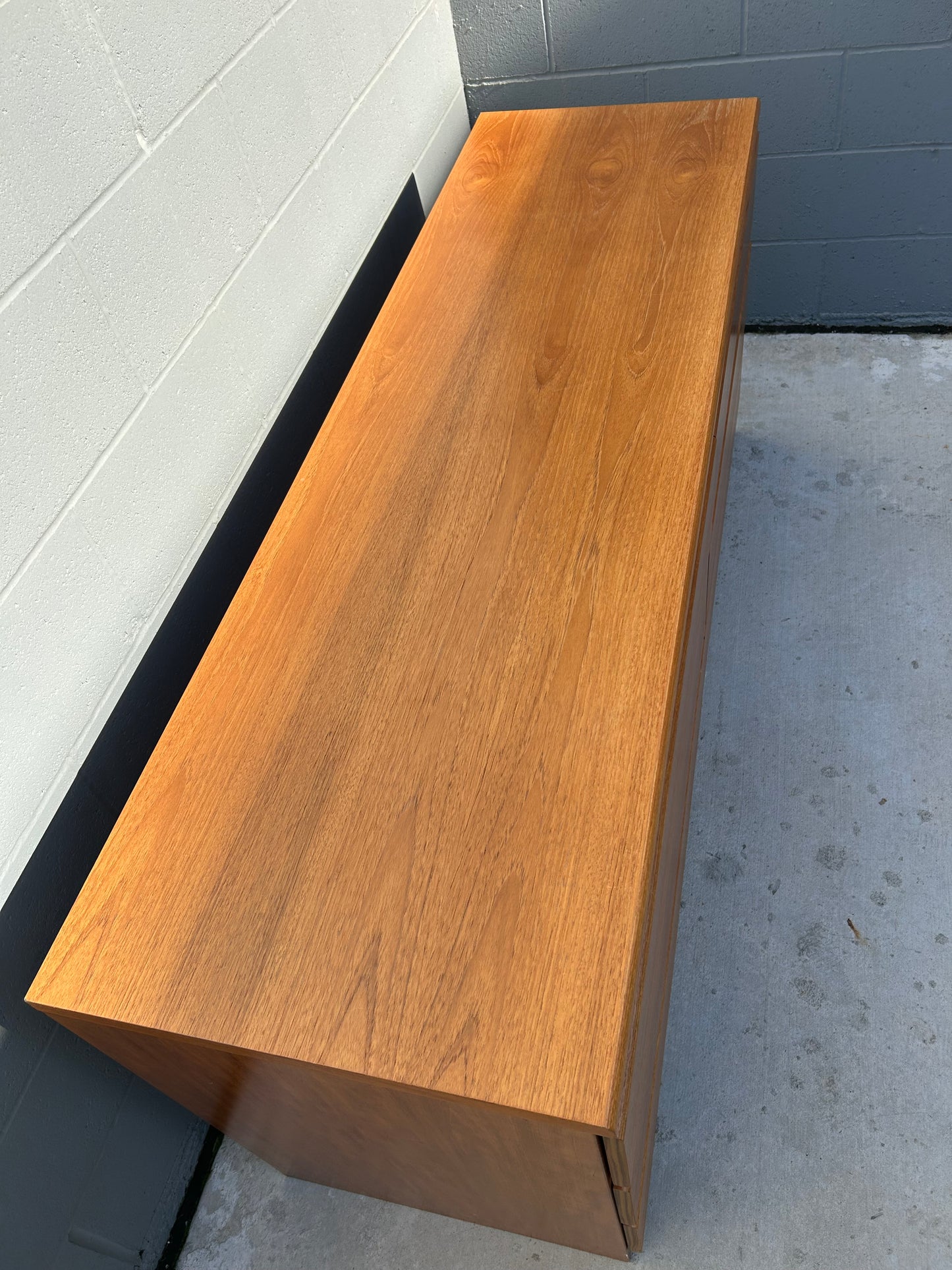 Danish Modern Teak 6 Drawer Dresser, Circa 1990s