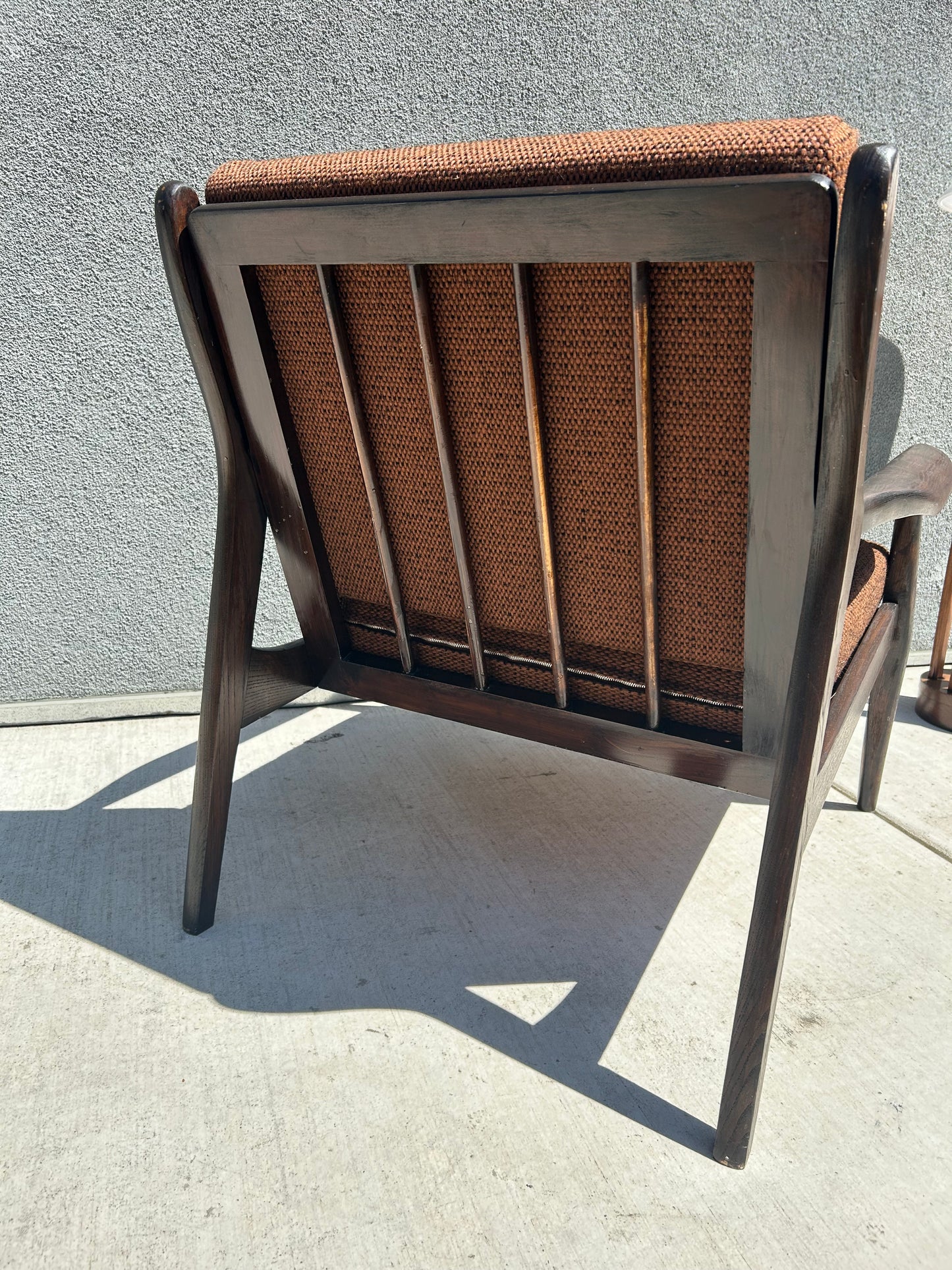 Mid Century Modern Walnut Lounge Chair, Circa 1960s