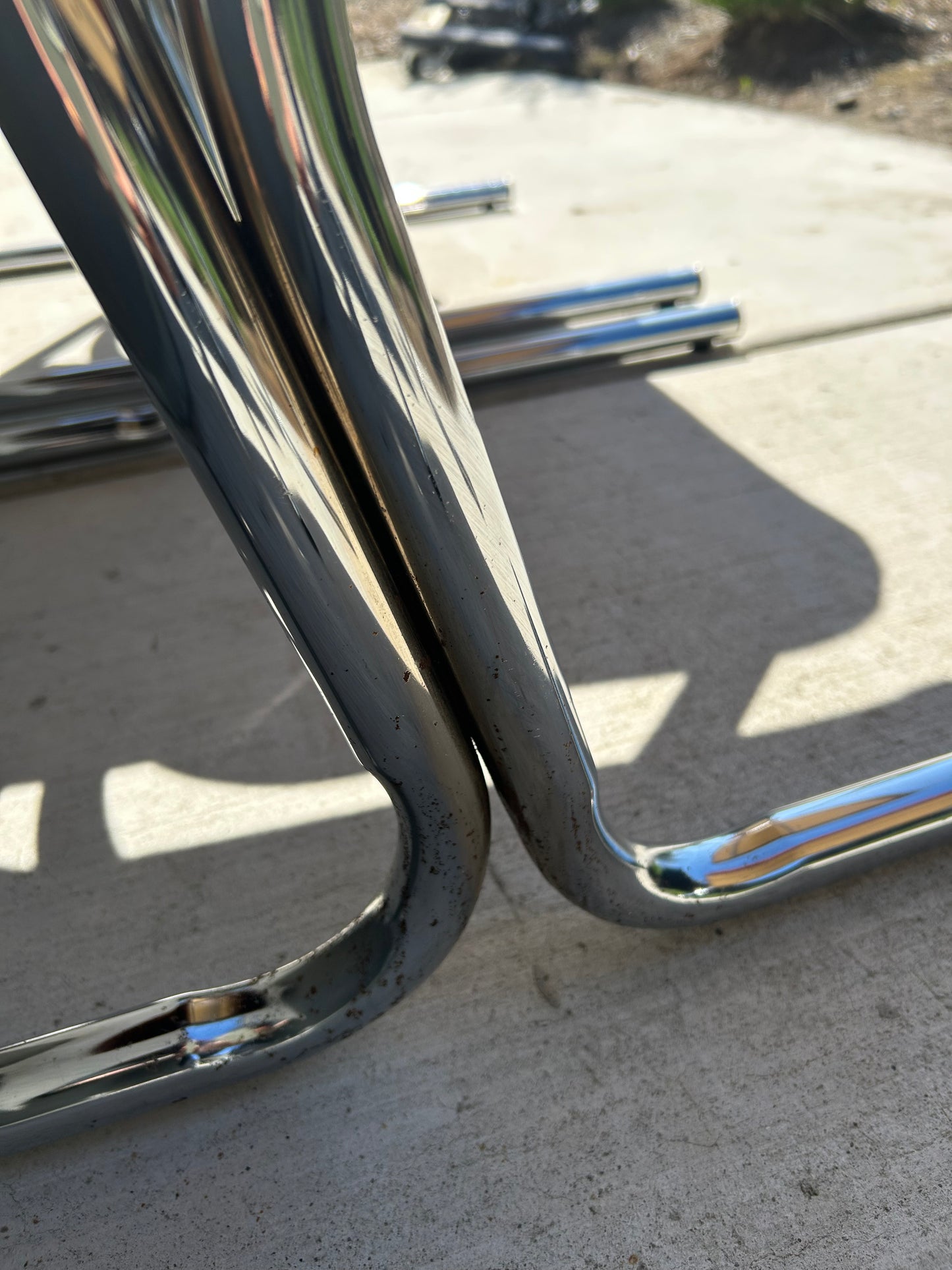 Douglas Tubular Chrome, Velour and Smokey Glass Dining Set by Douglas Furniture, circa 1970s