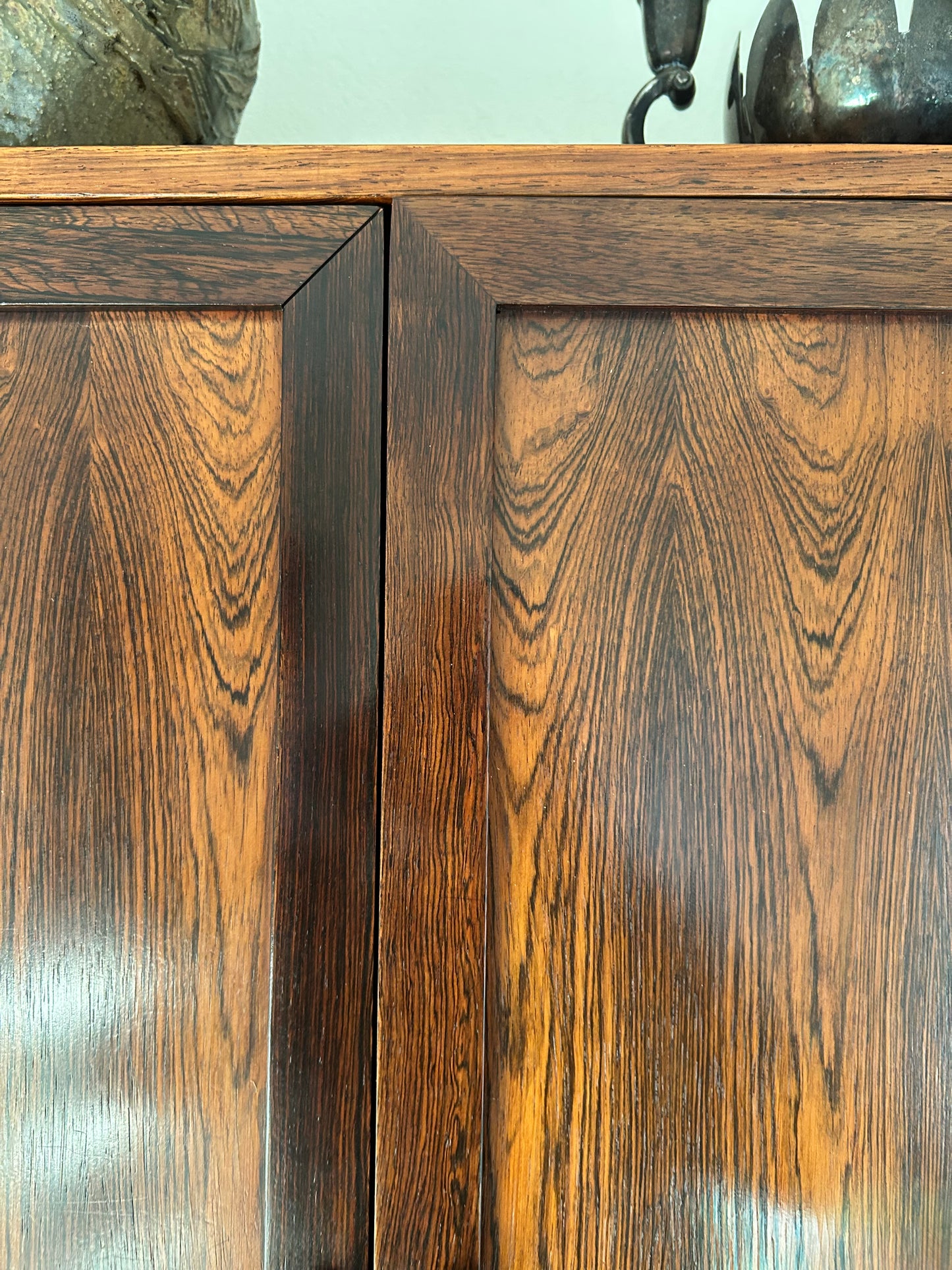 Rosewood 3 Bay Modular Wall Unit By Kai Kristiansen For Fm Møbler, Circa 1960s