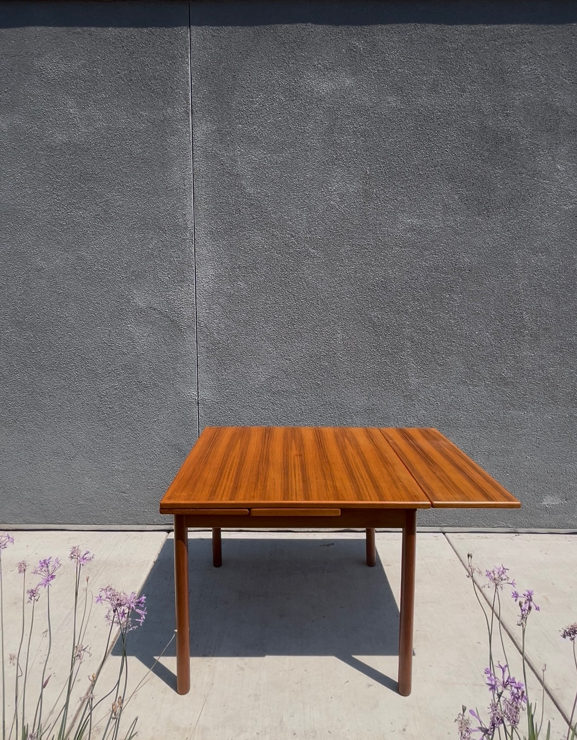 Teak Extendable Danish Style Dining Table, Circa 1980s