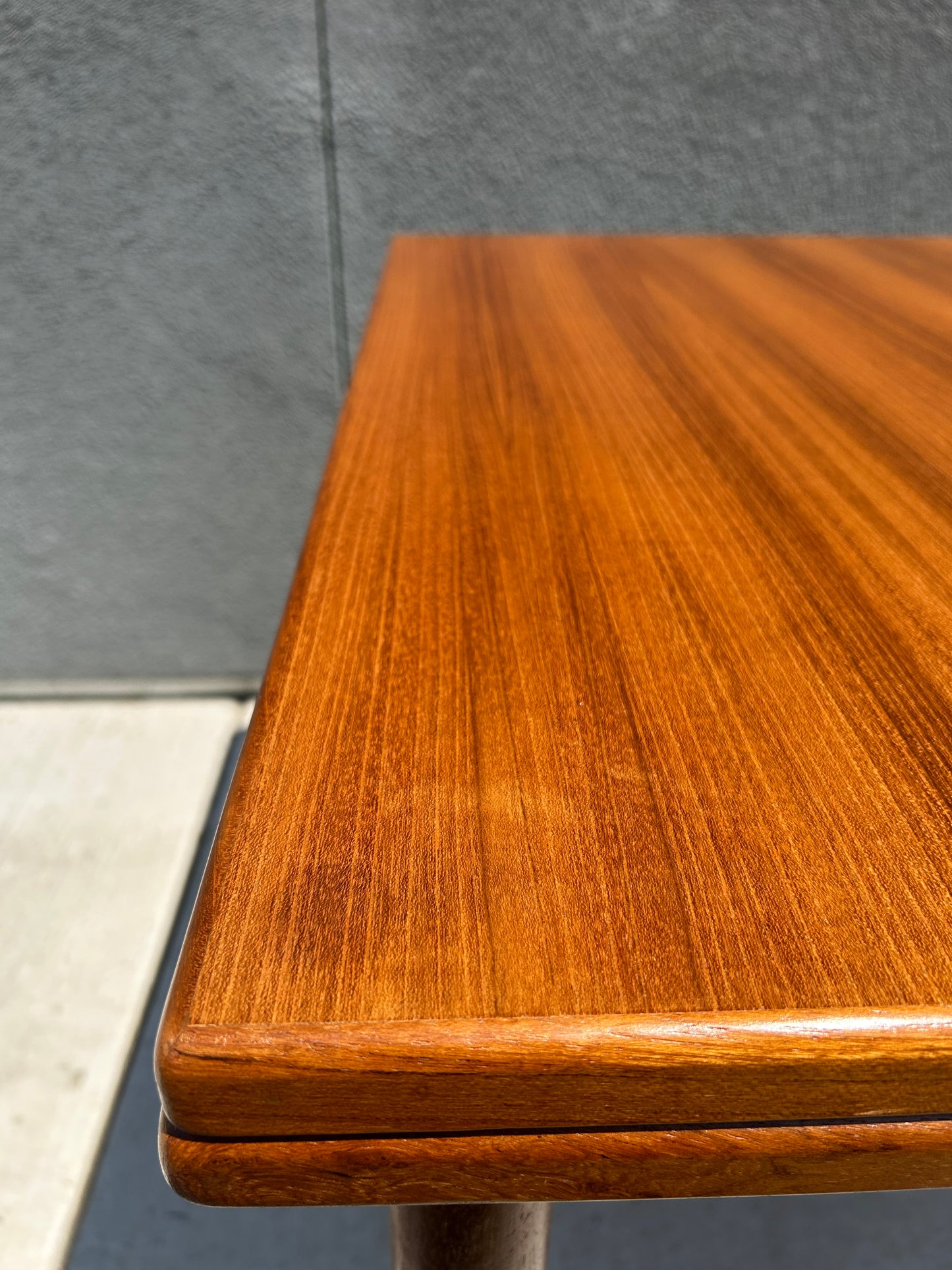 Teak Extendable Danish Style Dining Table, Circa 1980s