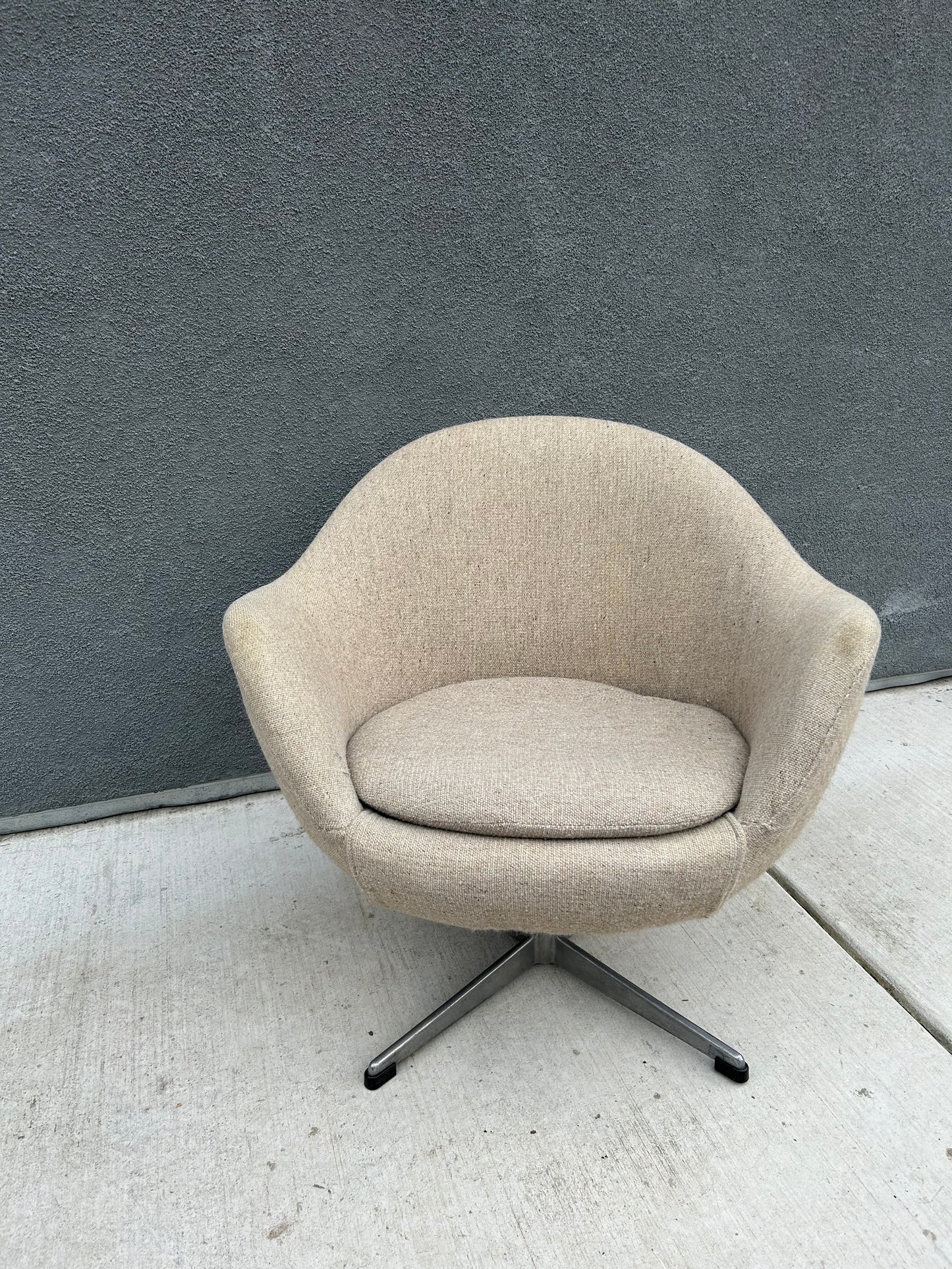 Carl Eric Klote Overman Pod Swivel Egg Chair, Circa 1960