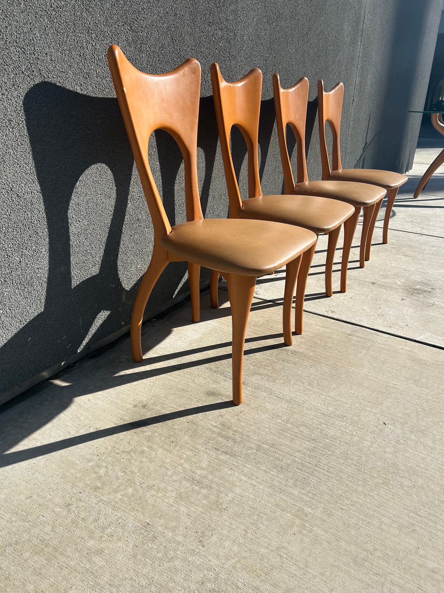 Vintage Italian Sculptural Dining Set, circa 1980s
