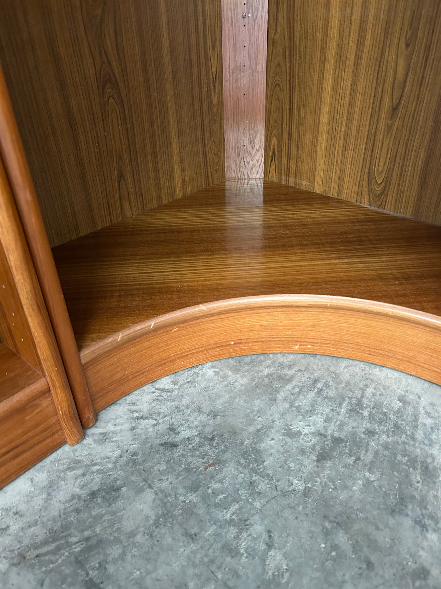 Danish Mid-Century Modern Teak Corner Bookshelves, Set of 3 - Circa 1990s