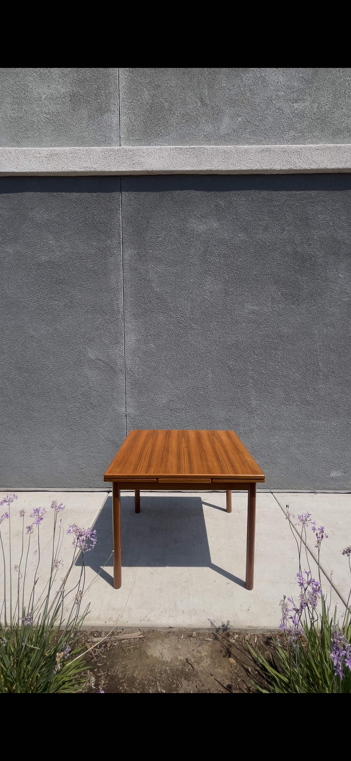 Teak Extendable Danish Style Dining Table, Circa 1980s