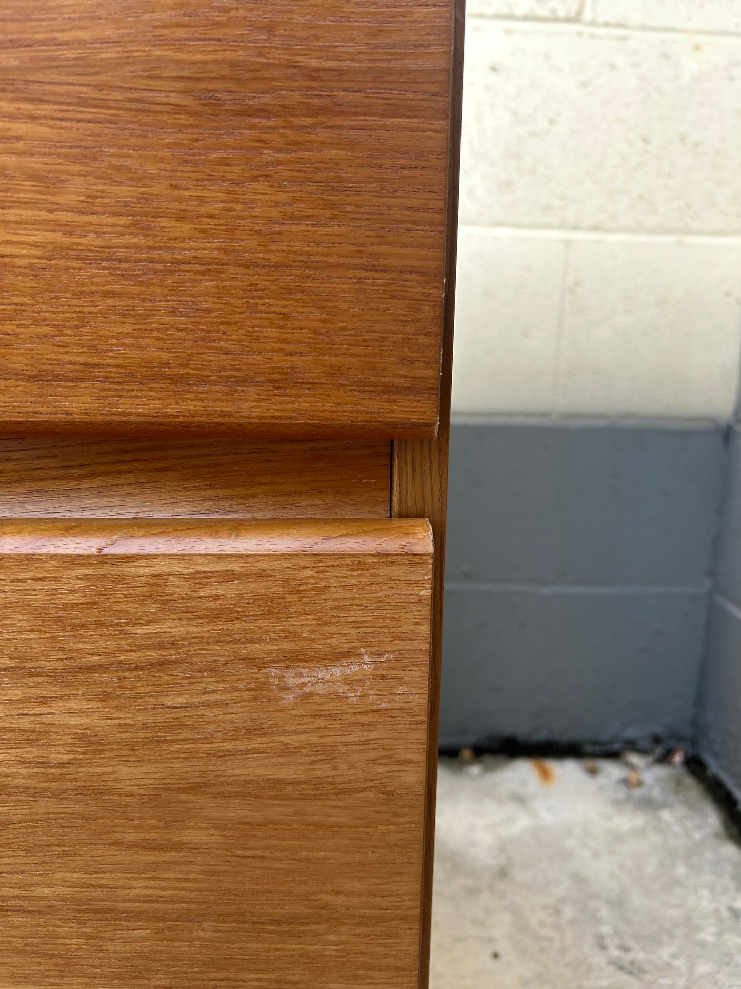 Danish Modern Teak 6 Drawer Dresser, Circa 1990s