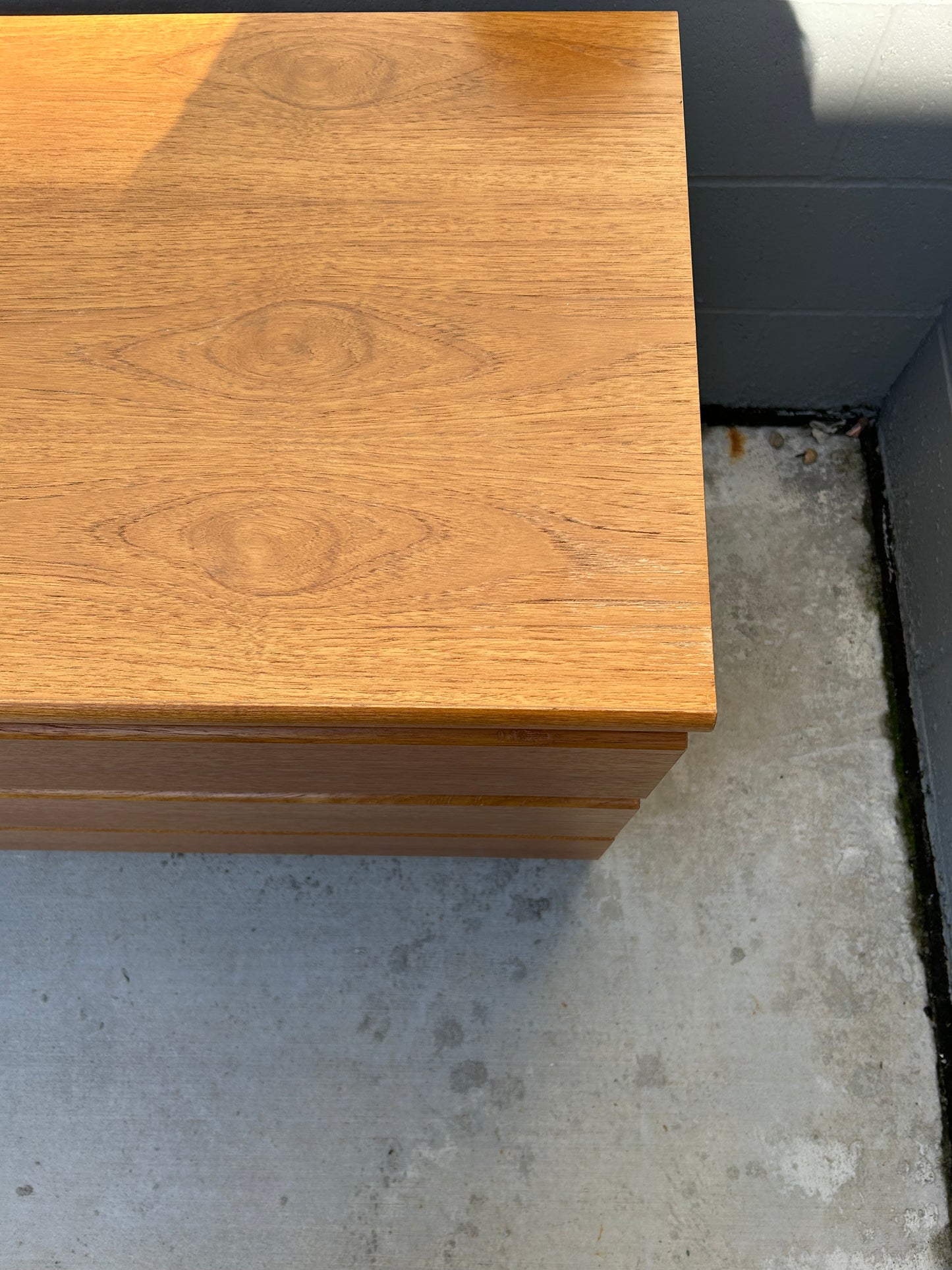 Danish Modern Teak 6 Drawer Dresser, Circa 1990s