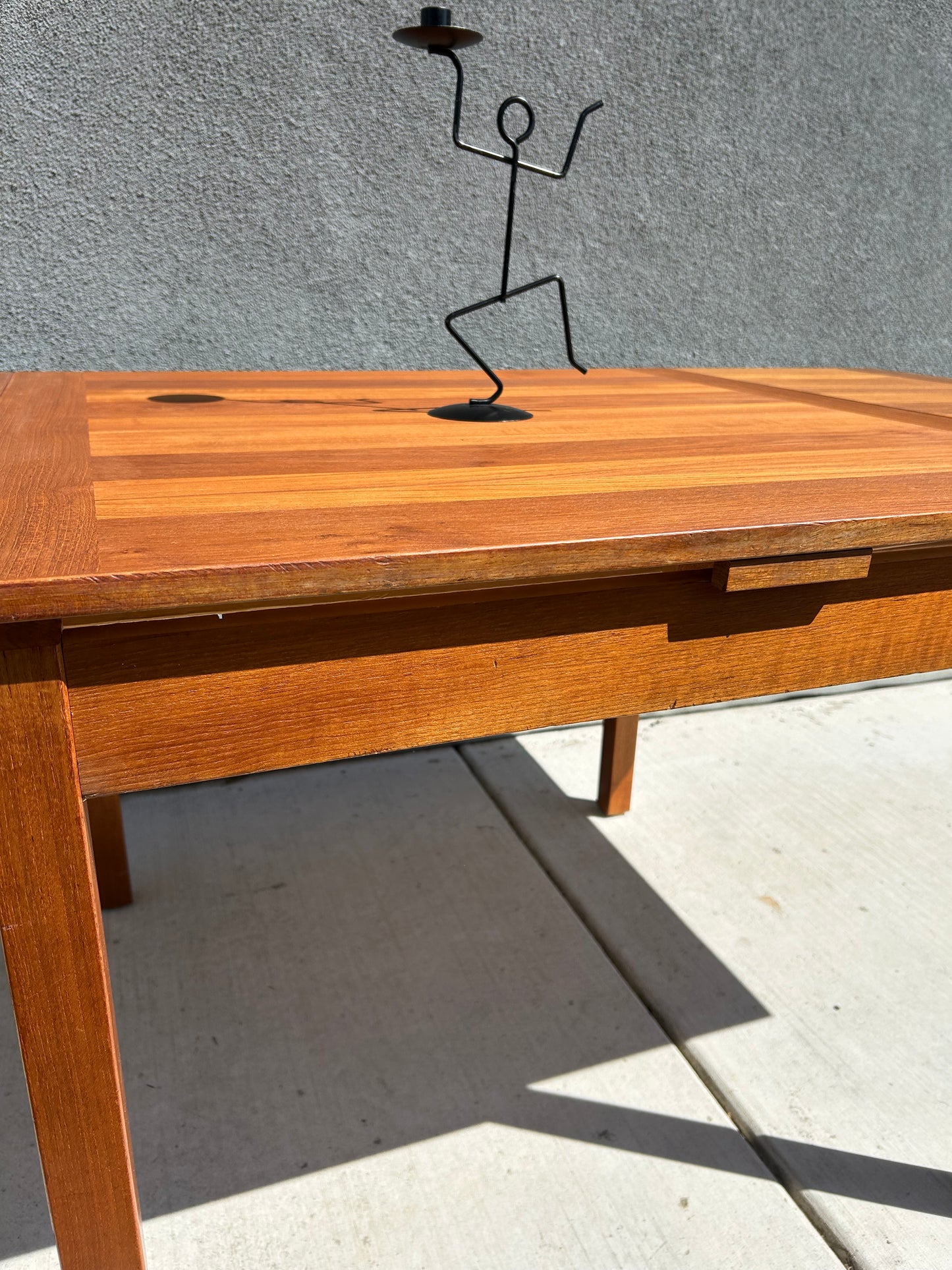 MCM Danish Teak Extendable Dining Table