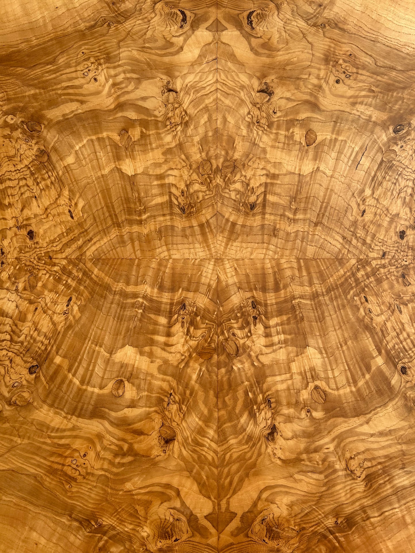 Vintage Mappa Burl and Oak Parsons Tables - Set of 2