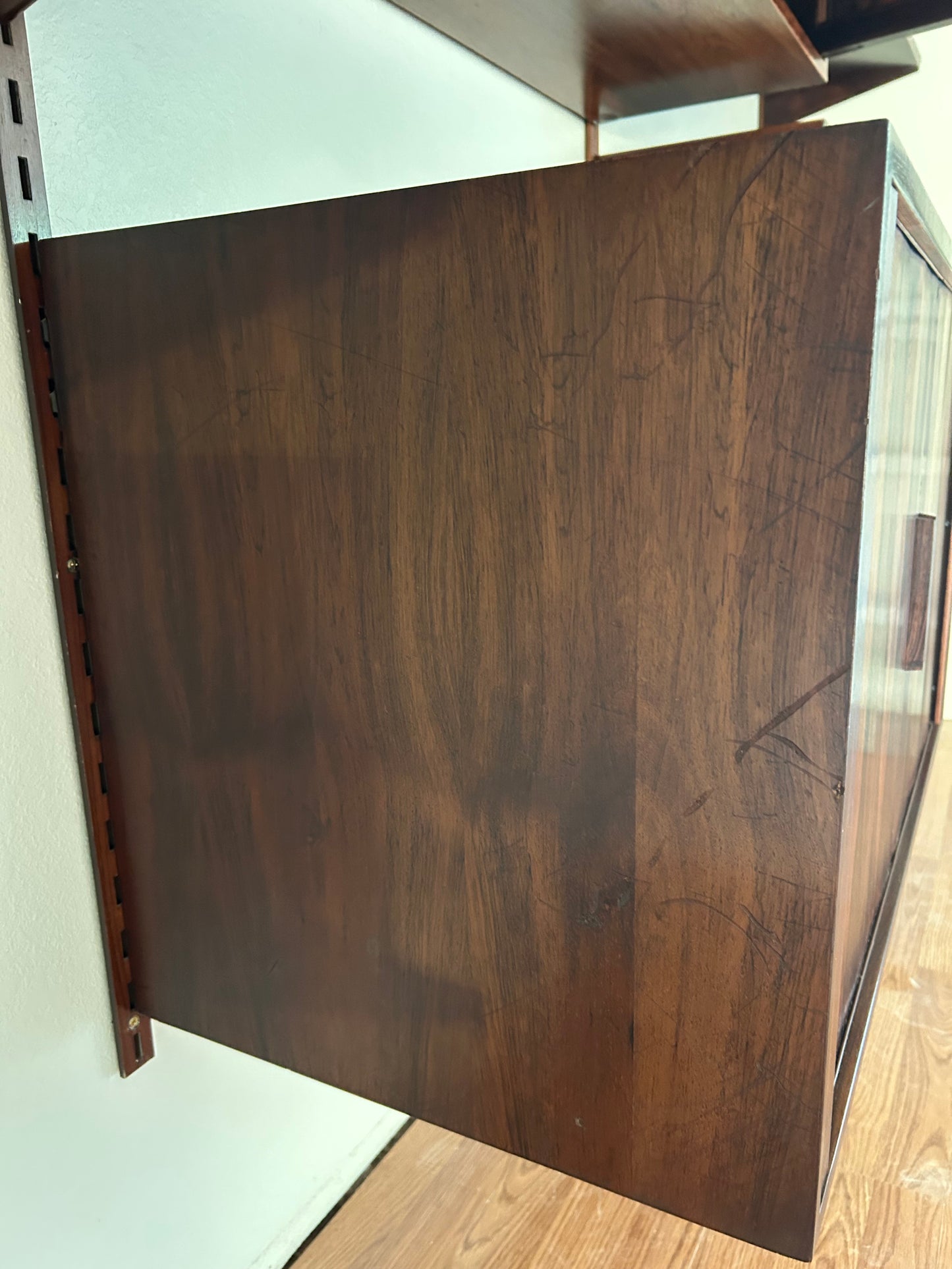 Rosewood 3 Bay Modular Wall Unit By Kai Kristiansen For Fm Møbler, Circa 1960s