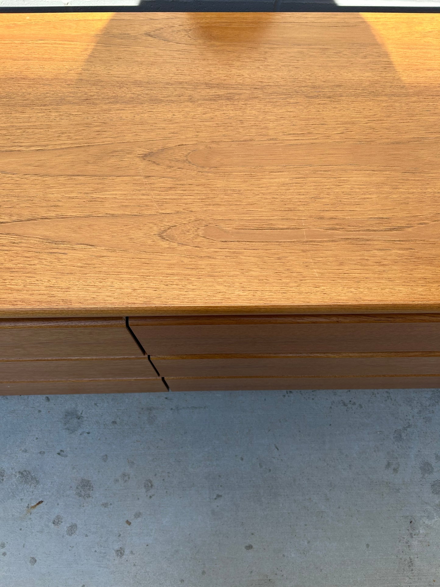 Danish Modern Teak 6 Drawer Dresser, Circa 1990s