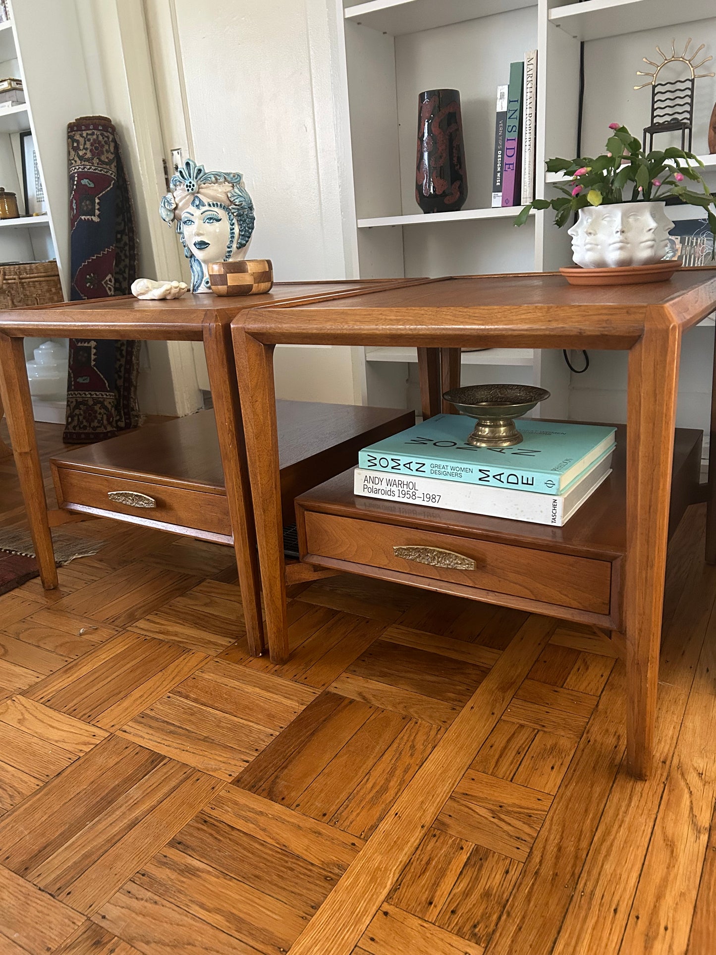 Pair of Heritage Mid Century End Tables