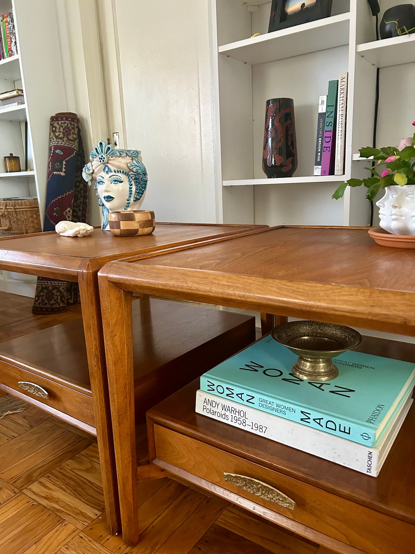 Pair of Heritage Mid Century End Tables