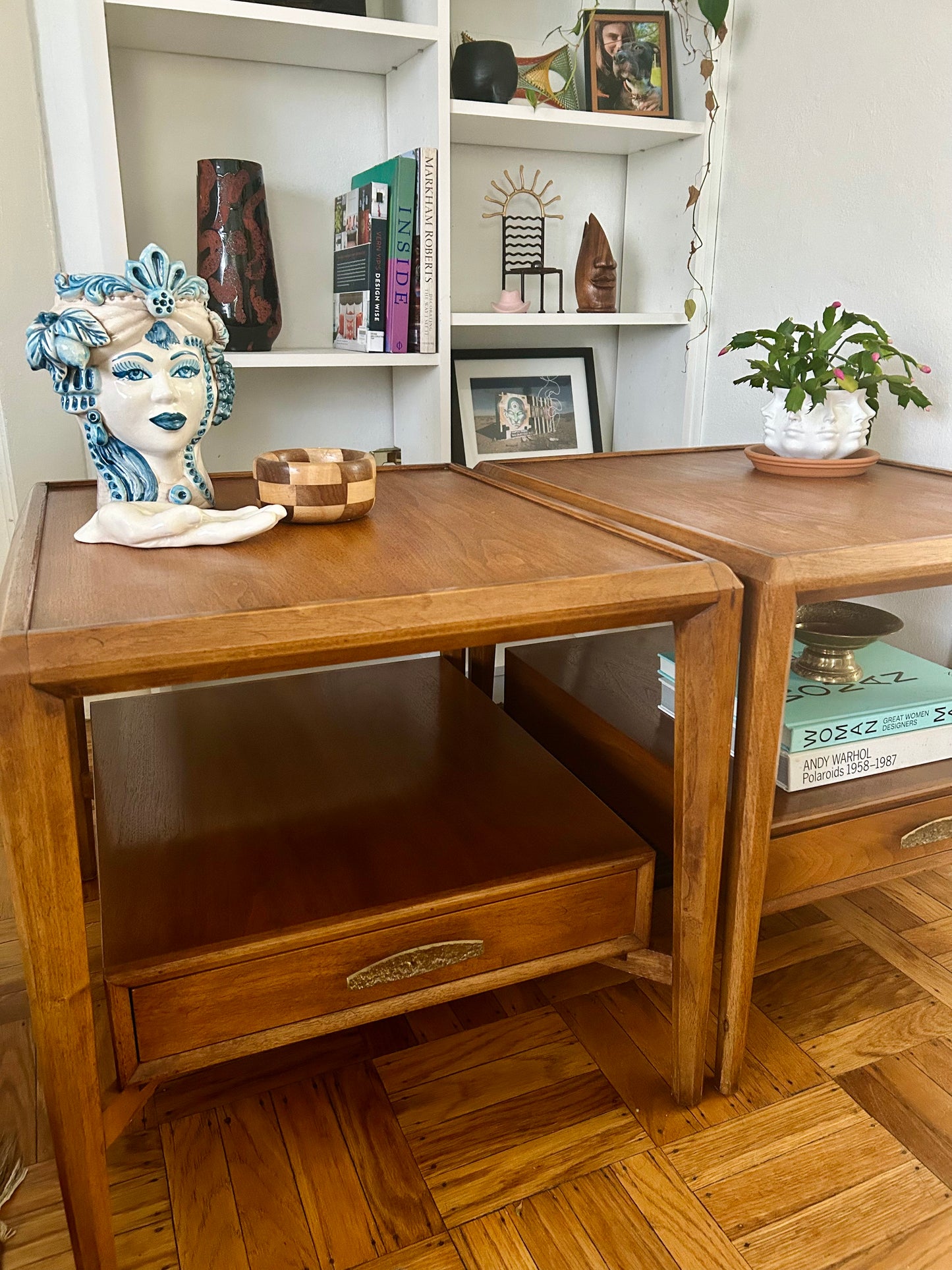 Pair of Heritage Mid Century End Tables
