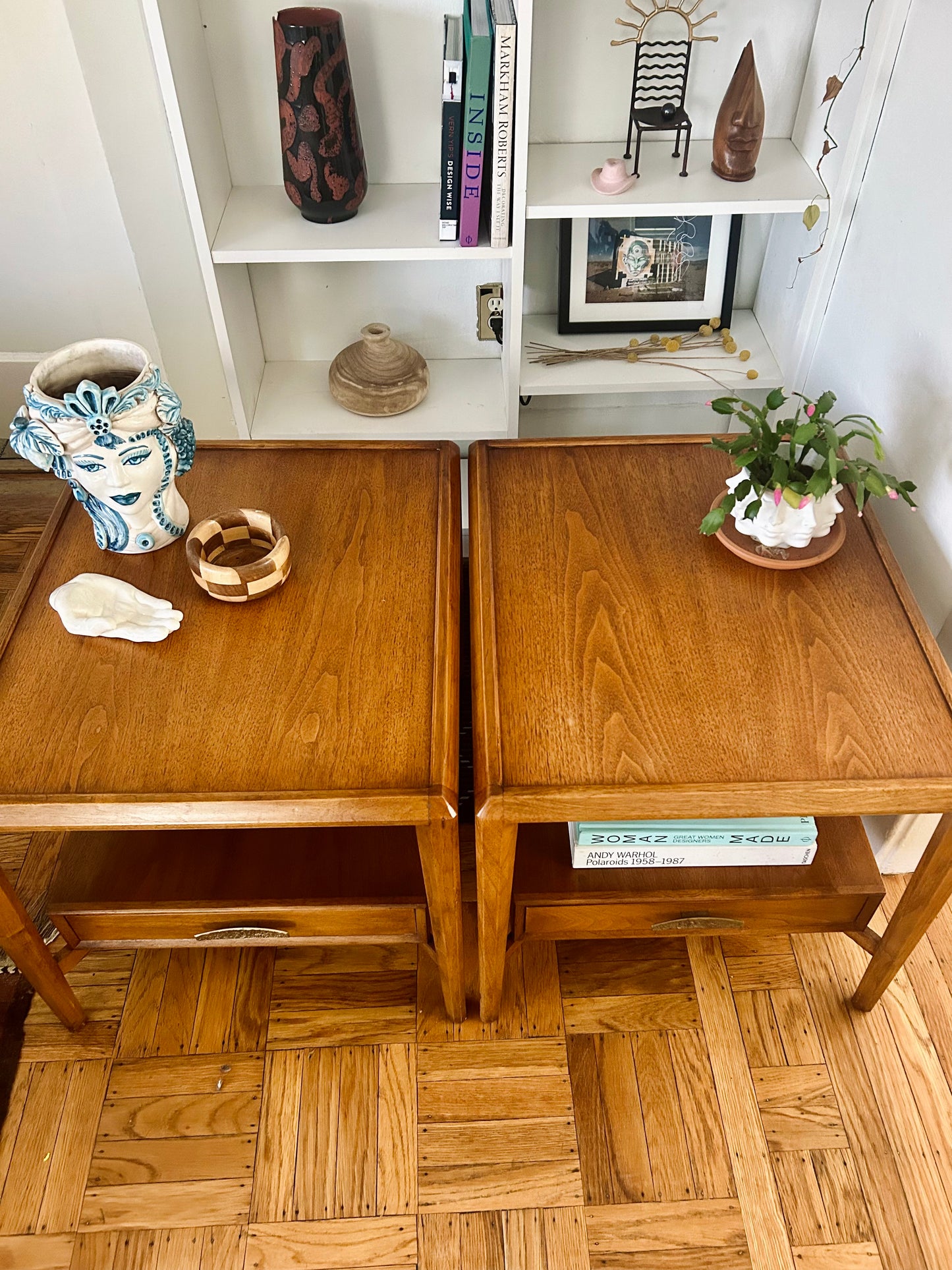Pair of Heritage Mid Century End Tables